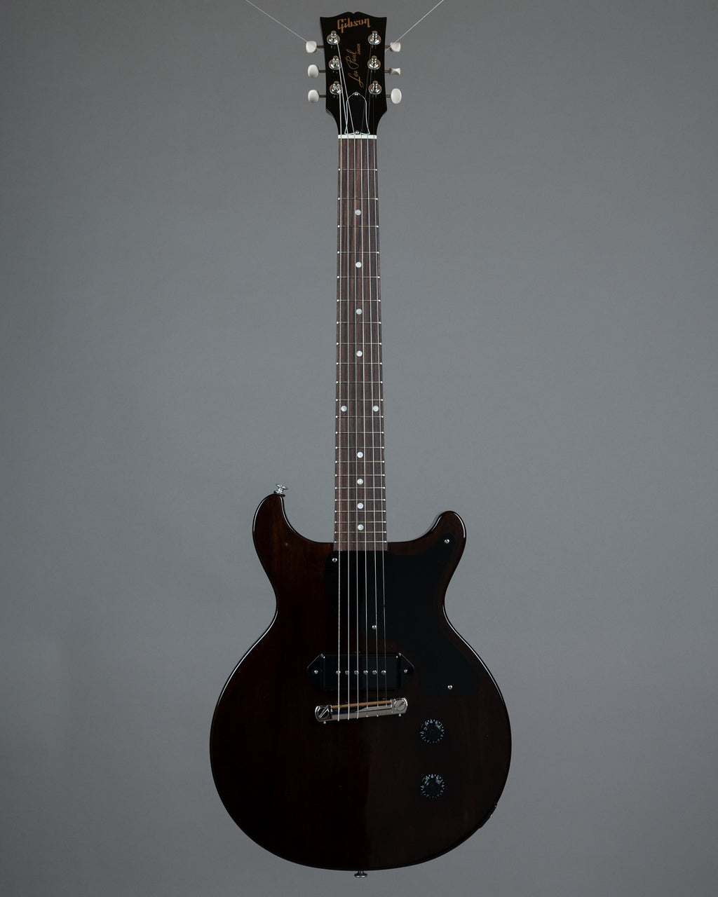 2024 Gibson Les Paul Junior DC Double Cut (USA, Dark Walnut, OHSC)