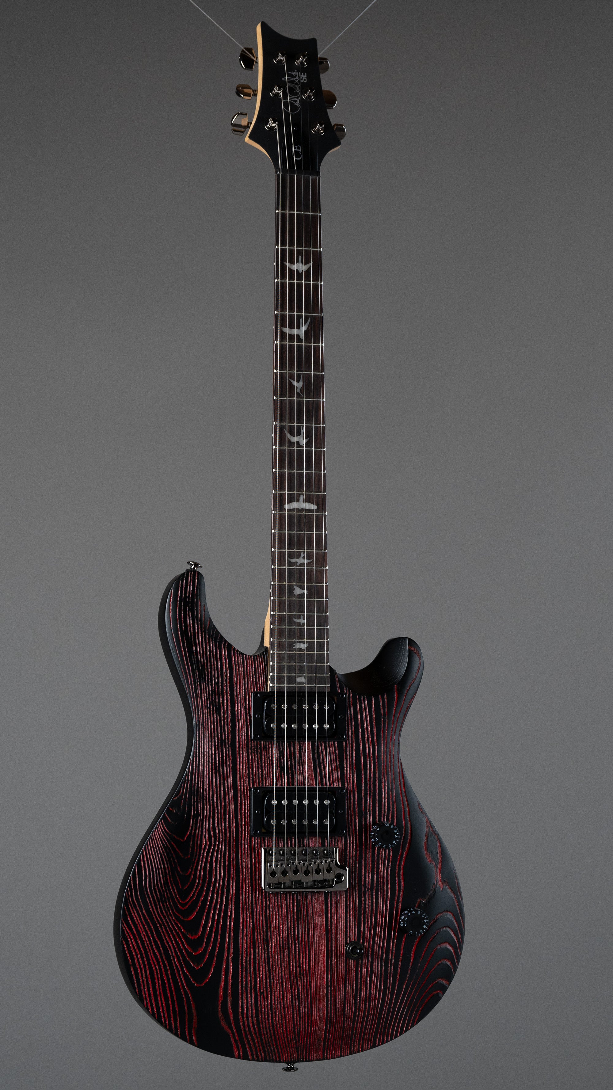 2024 PRS SE C24 Sandblasted Swamp Ash Limited Edition (Indonesia, Red, OGB)