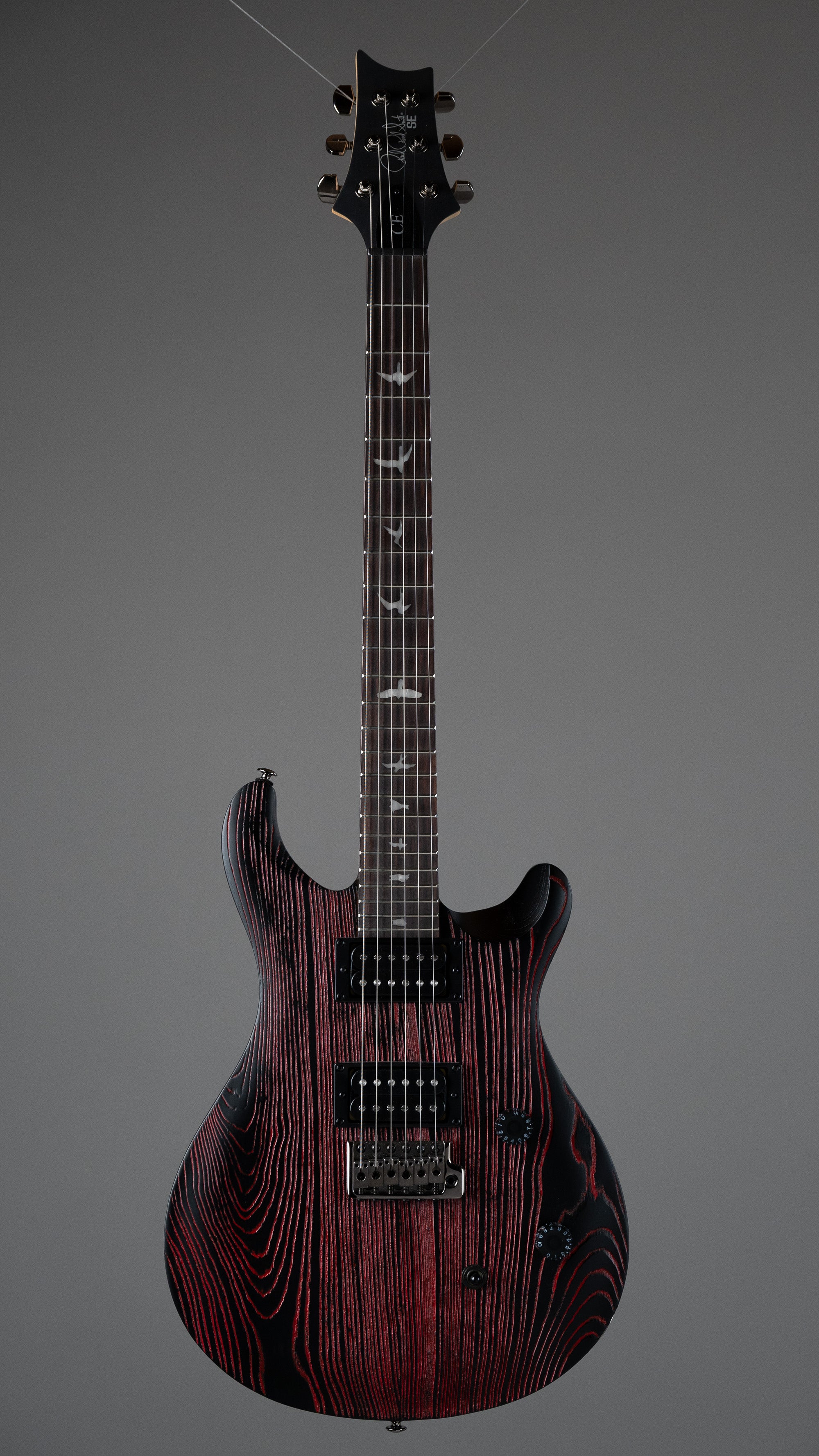 2024 PRS SE C24 Sandblasted Swamp Ash Limited Edition (Indonesia, Red, OGB)
