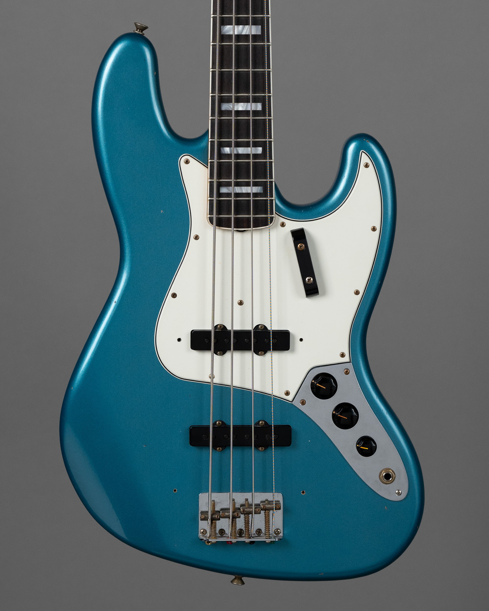 ベース Fender Custom Shop Jazz Bass SONIC BLUE Fender Custom Shop '64 Jazz Bass Relic, Sonic Blue with