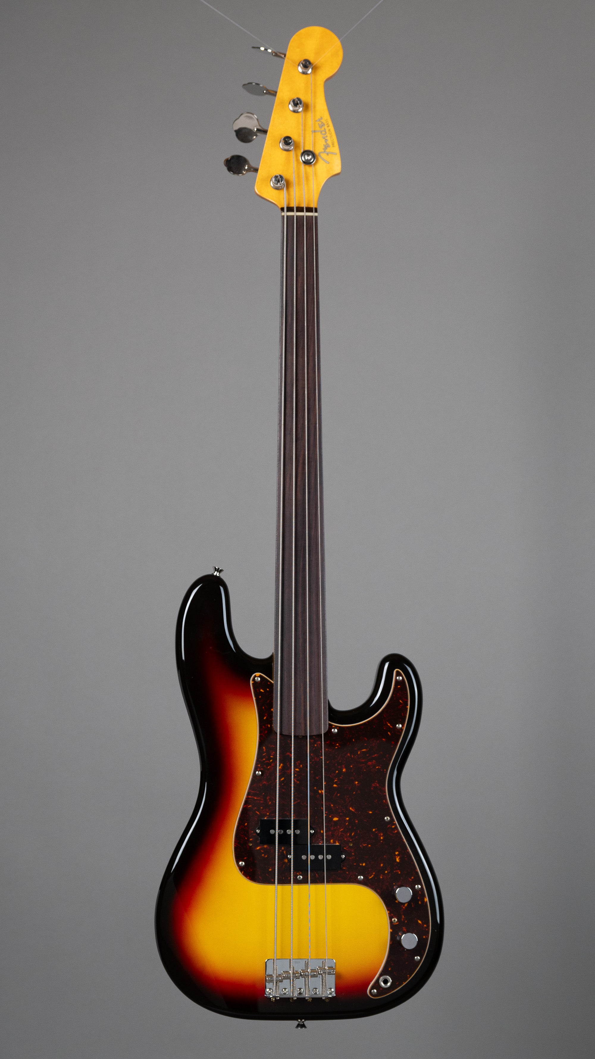 2007 Fender PB-62FL Precision Fretless Bass (Japan, Sunburst, Fender HC)