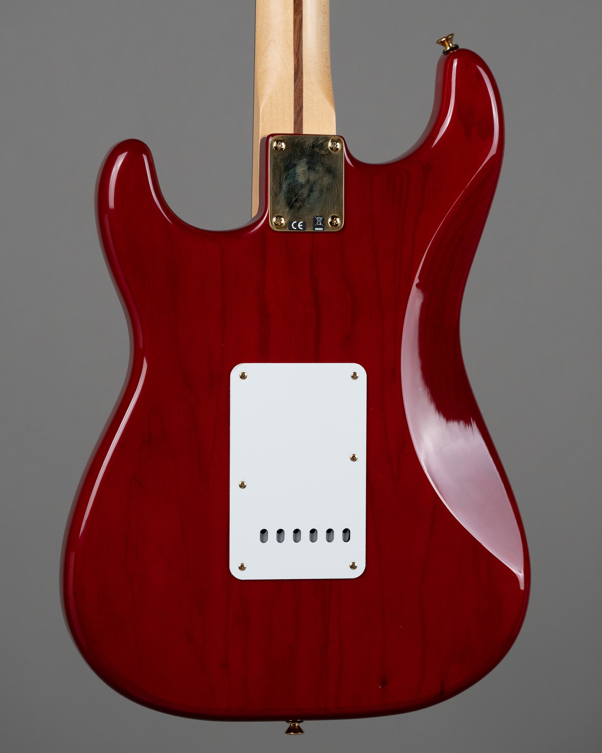 2011 Fender Deluxe Players Stratocaster (Mexico, Crimson Red Transpare
