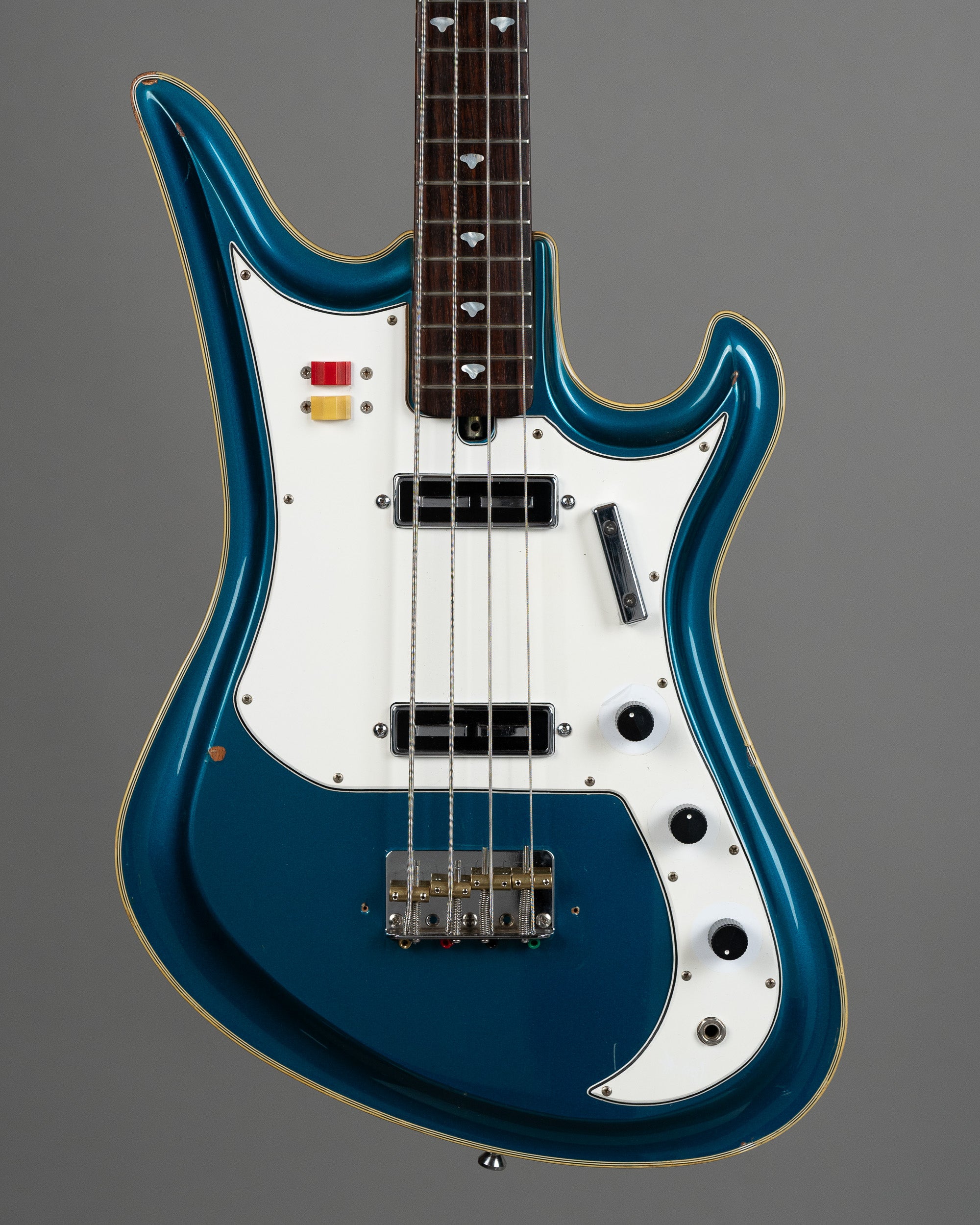 c1990s Teisco Spectrum 5 Reissue Bass (Japan, Metallic Blue)