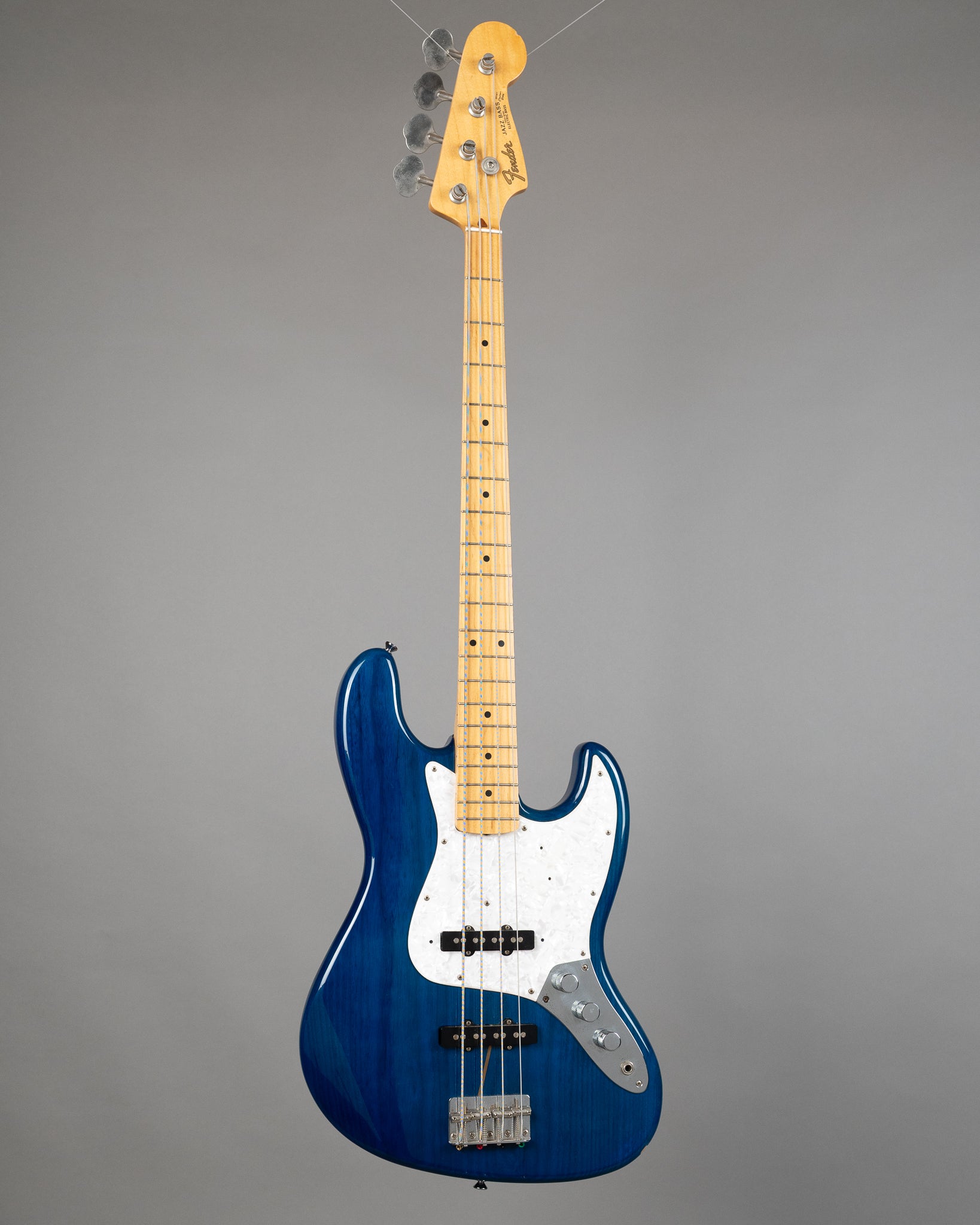 c1997 Fender JB62 Jazz Bass (Japan, Transparent Blue)