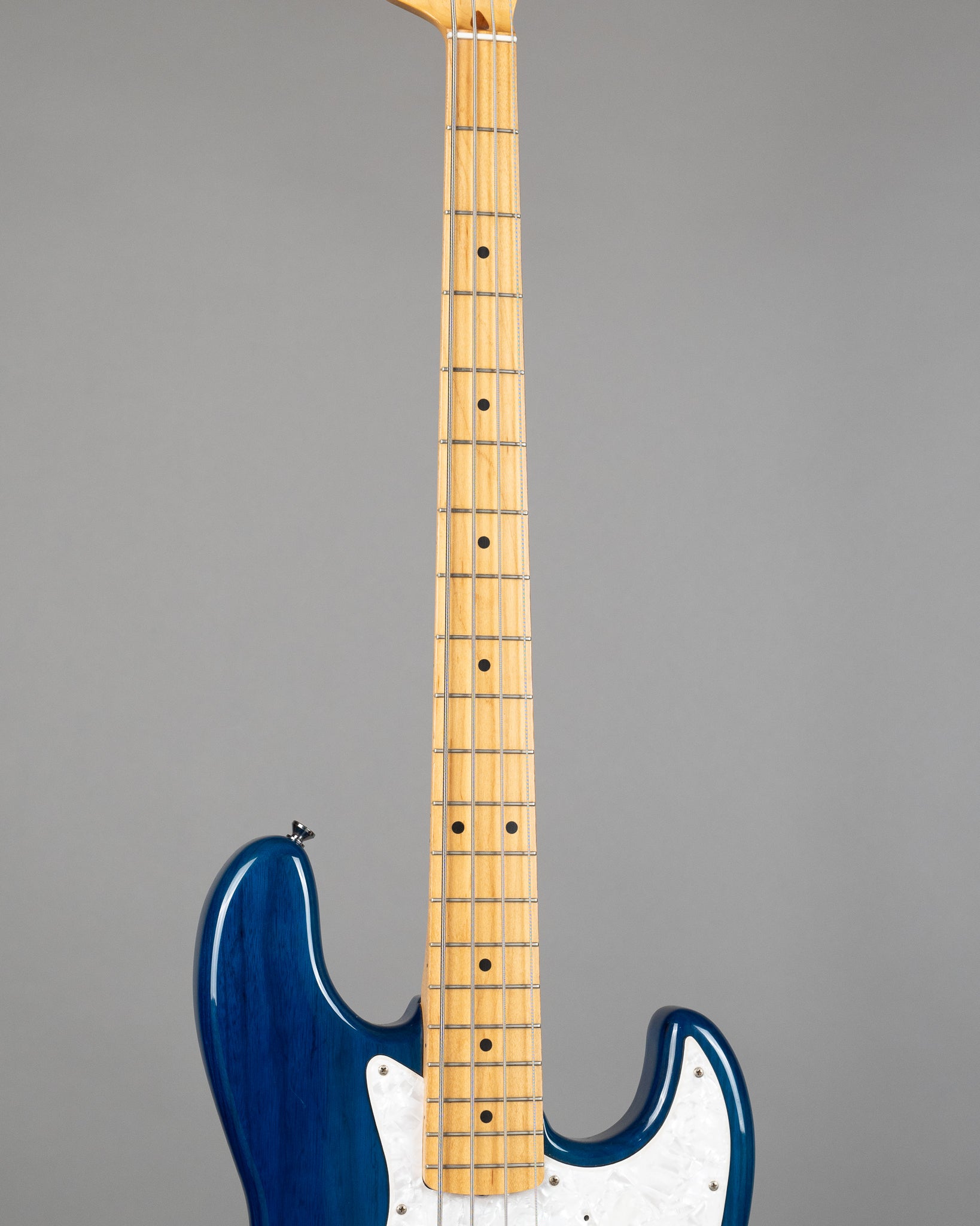 c1997 Fender JB62 Jazz Bass (Japan, Transparent Blue)
