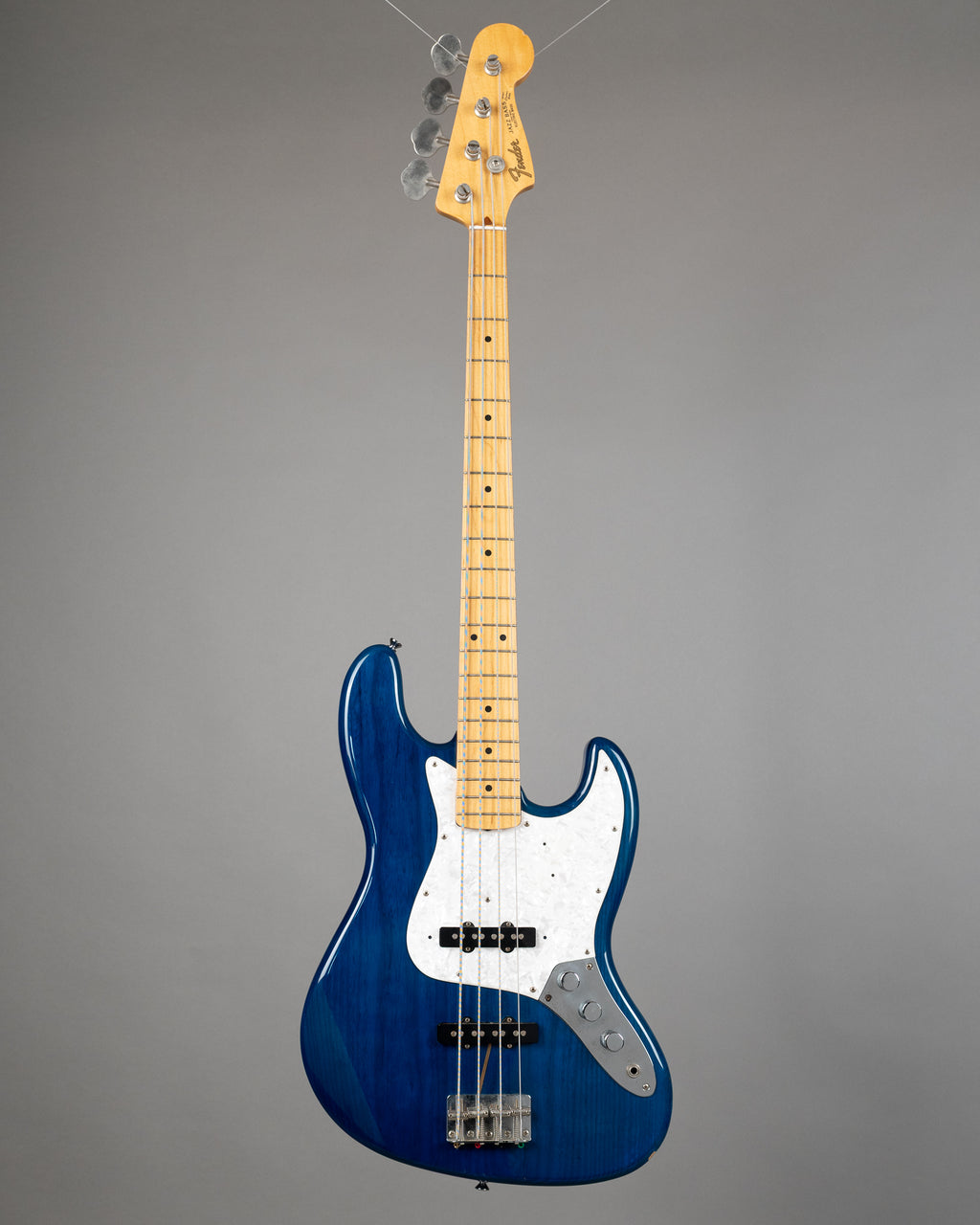 c1997 Fender JB62 Jazz Bass (Japan, Transparent Blue)