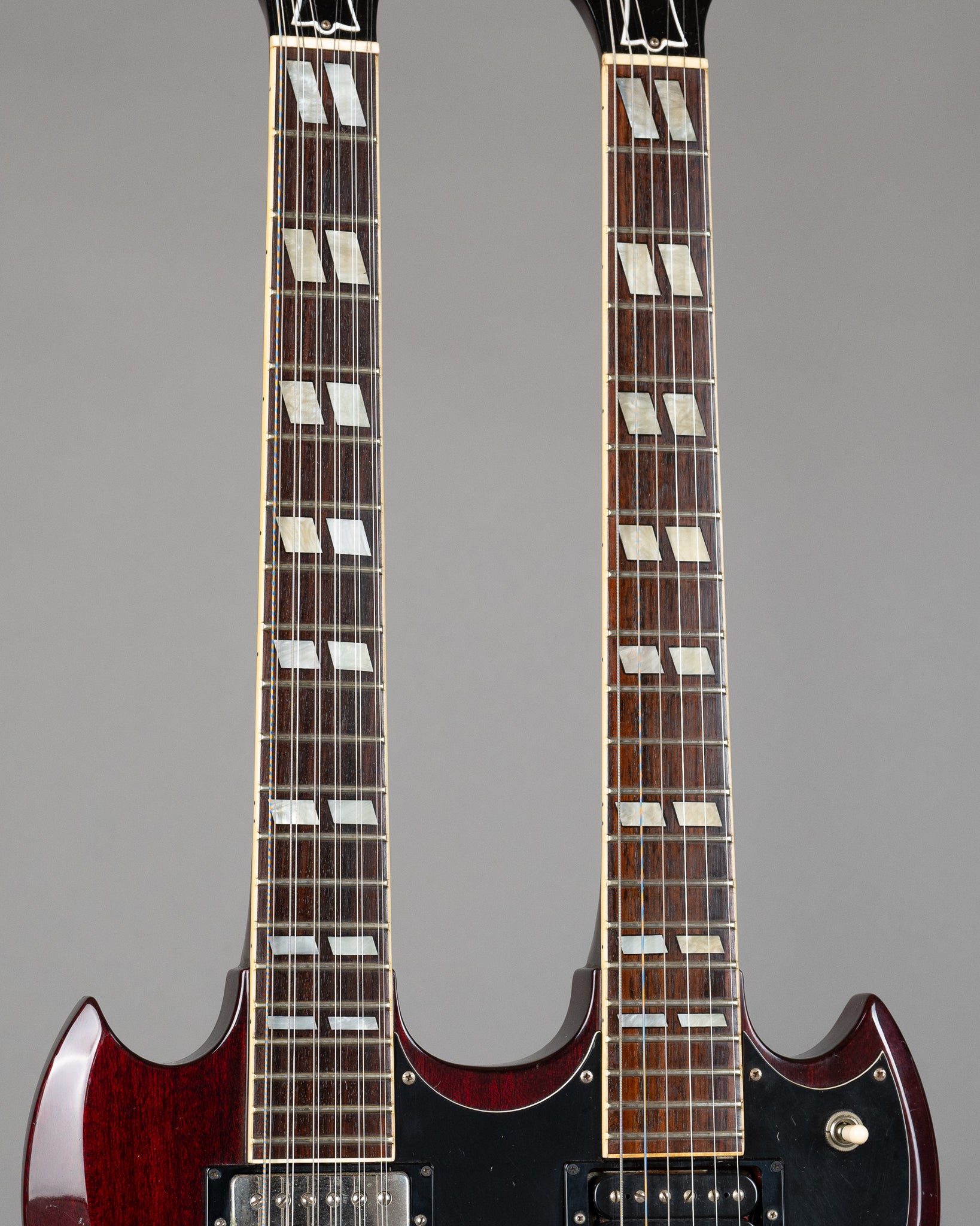 1980 Greco SGW-1300 Double Neck SG (Japan, Cherry, OHSC)