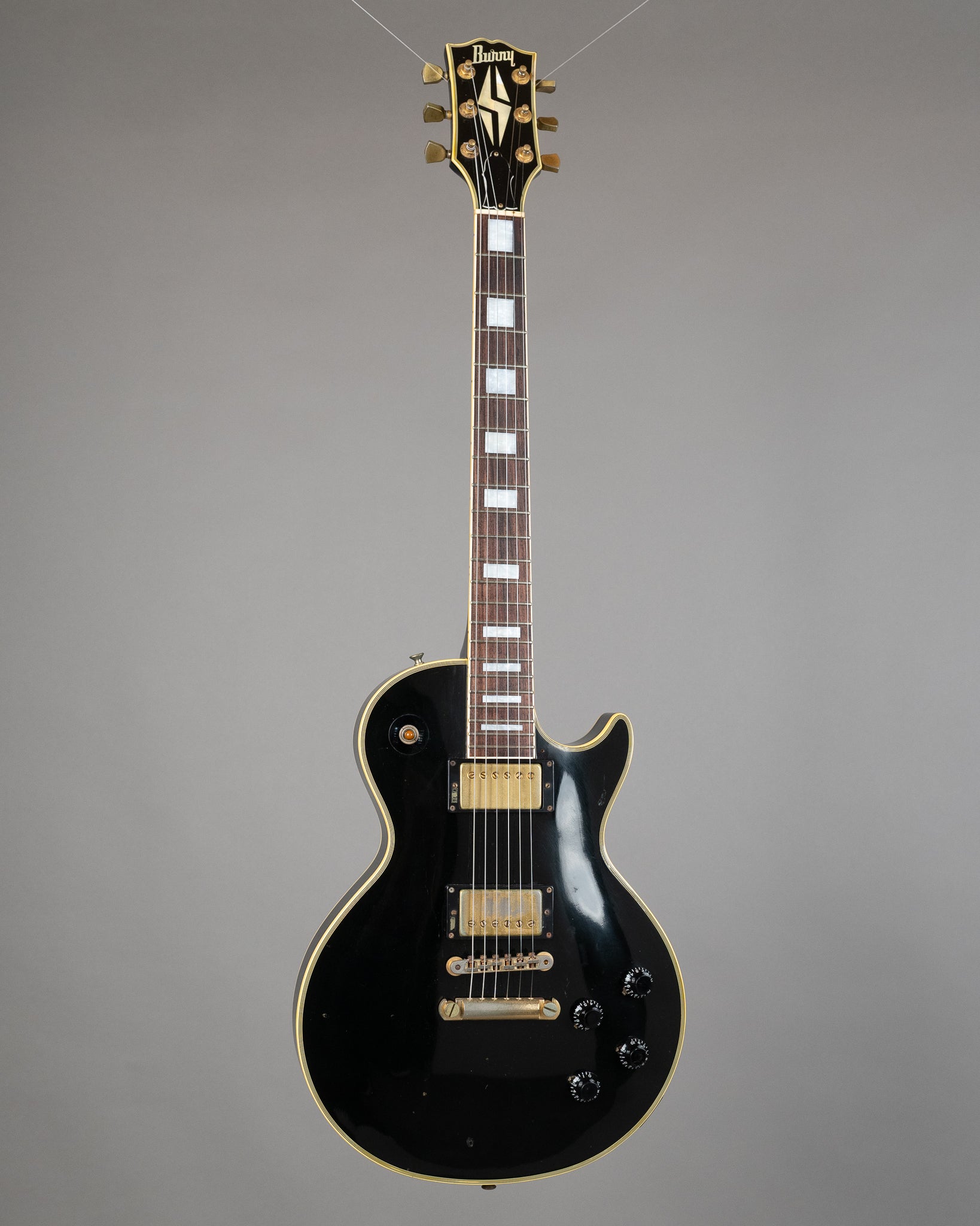 1990 Burny Les Paul Custom (Japan, Black)*