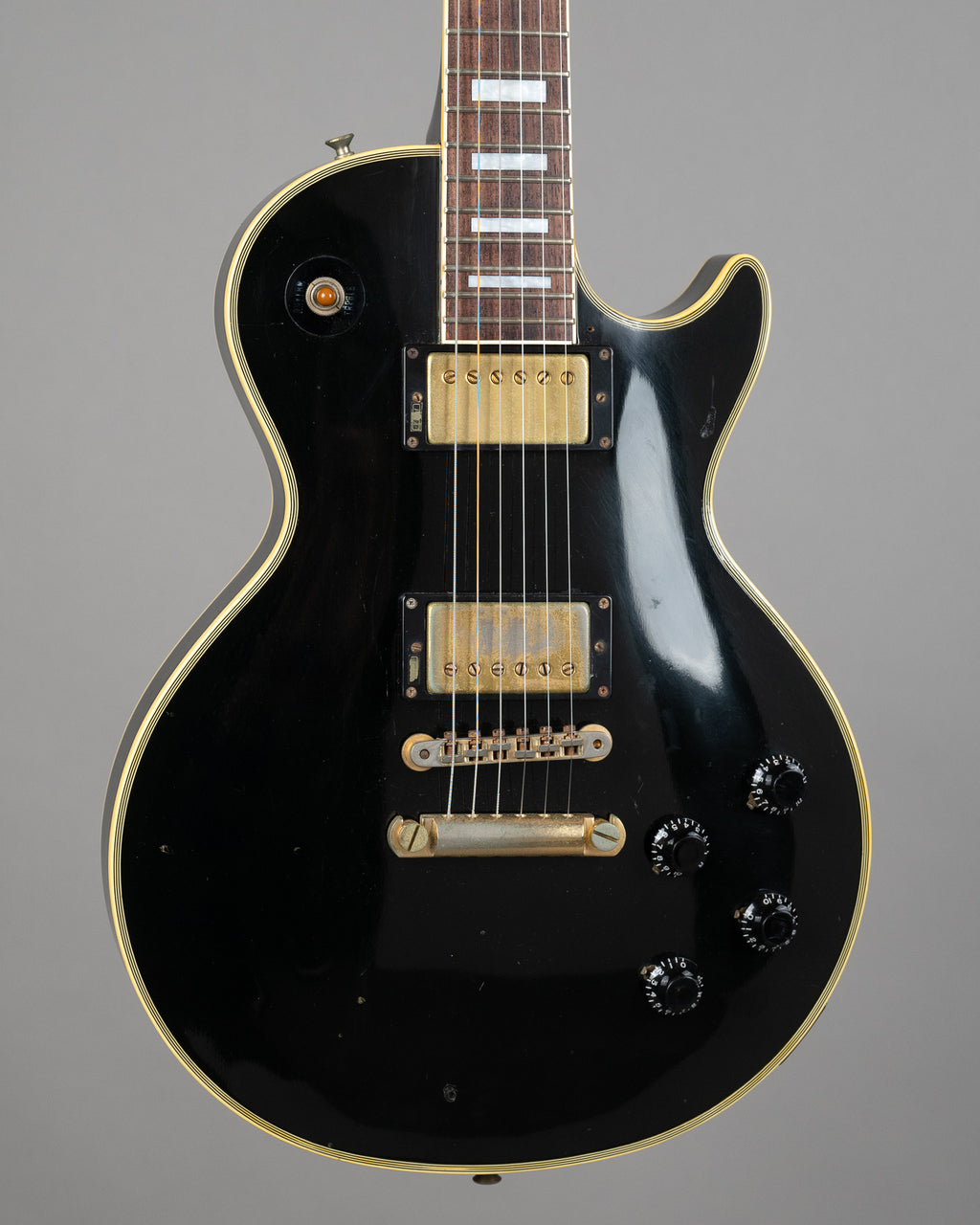 1990 Burny Les Paul Custom (Japan, Black)*