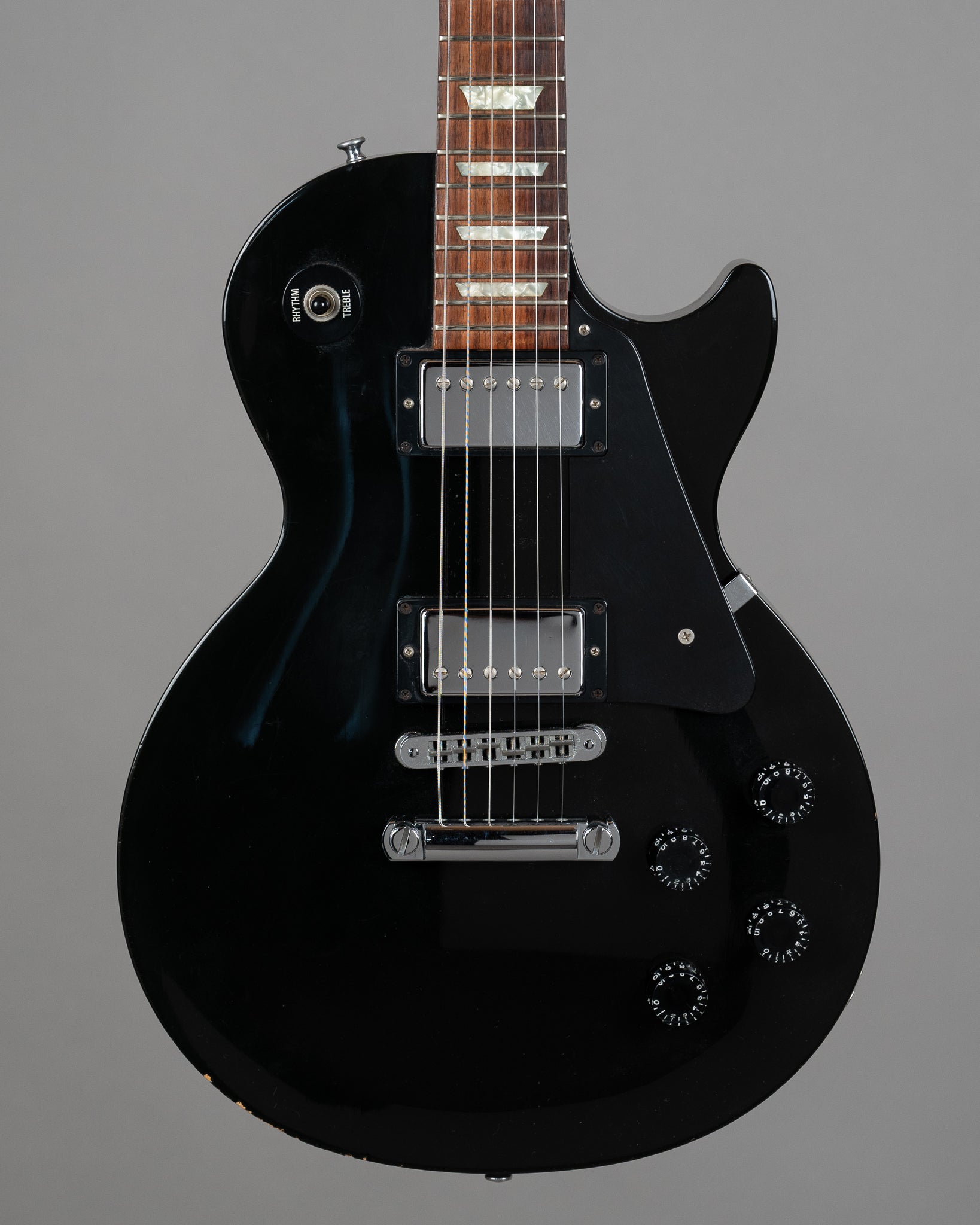 2002年製 Gibson D ove ブラック　エボニー （正規品） 2002 Gibson Les Paul Studio (USA, Ebony, OHSC)