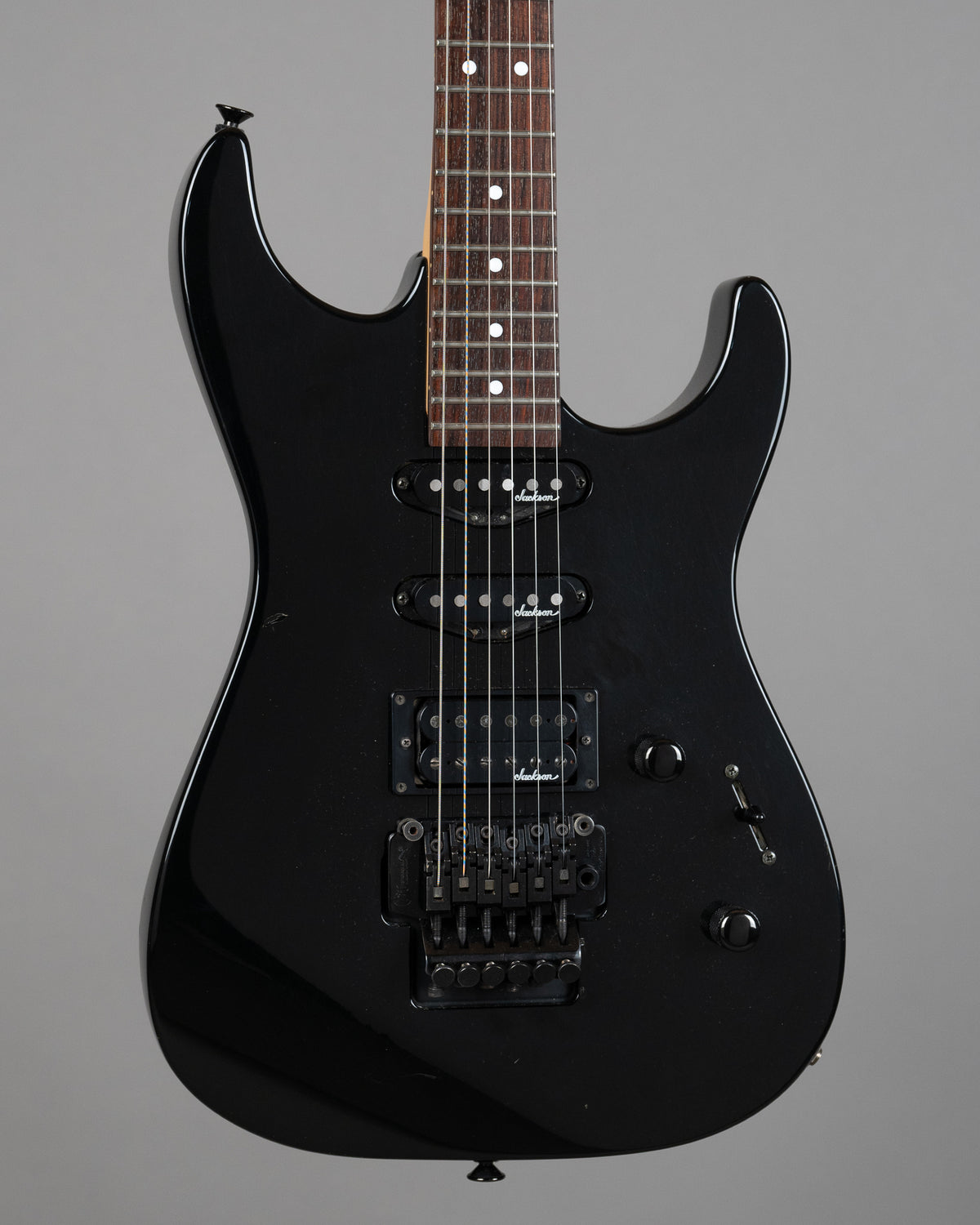 1989 Charvel Model 3 HSS (Japan, Black, Gig Bag)