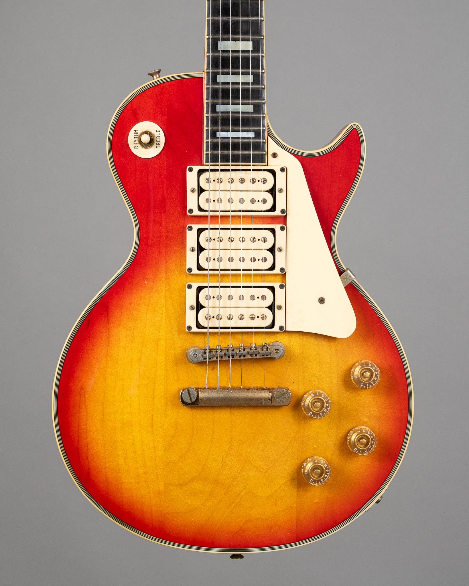 1980 Greco EG600PR 3 Pickup Les Paul Custom (Japan, Cherry Sunburst, O