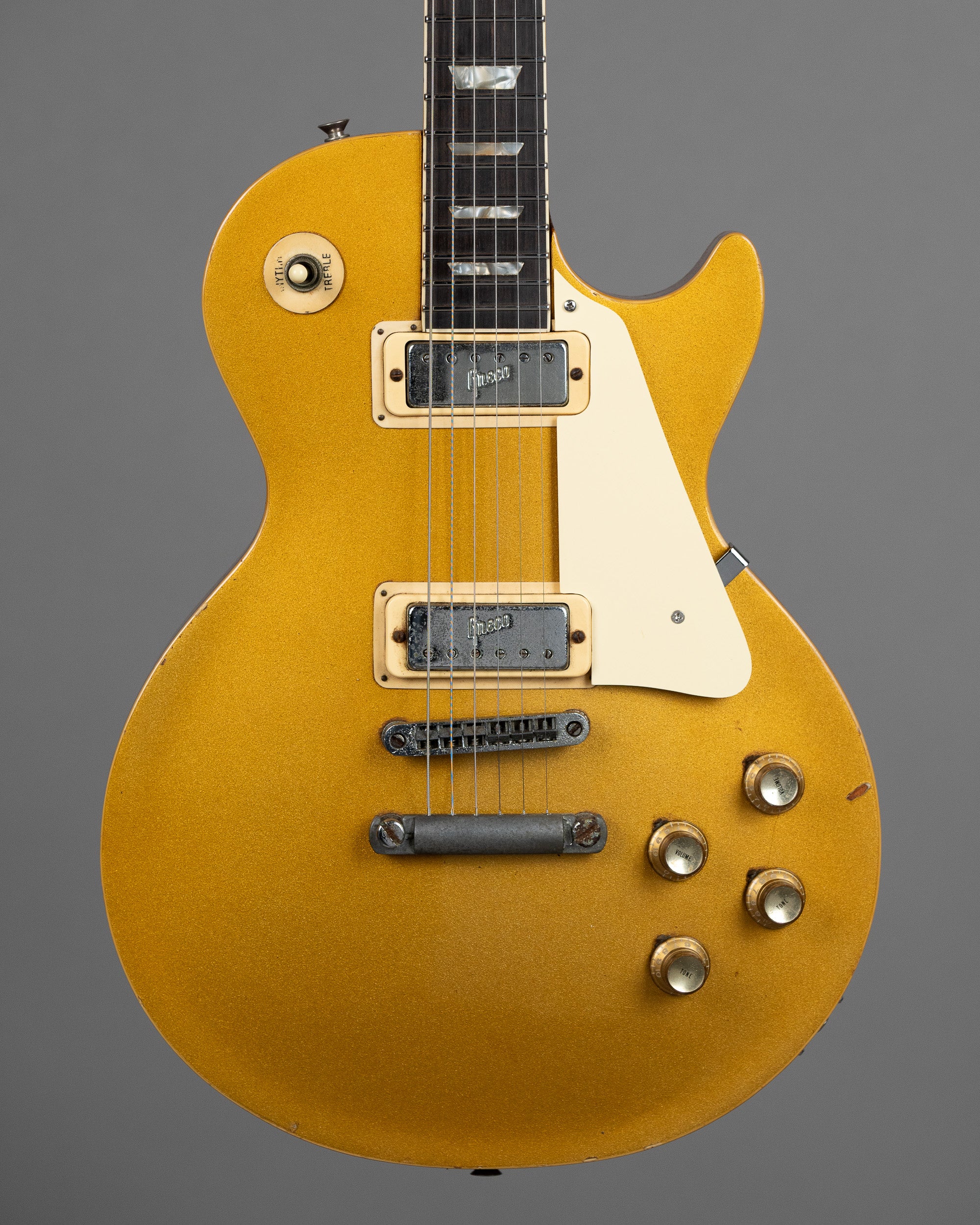 c1974 Greco EG550GS Les Paul Deluxe (Japan, Goldtop, OHSC)