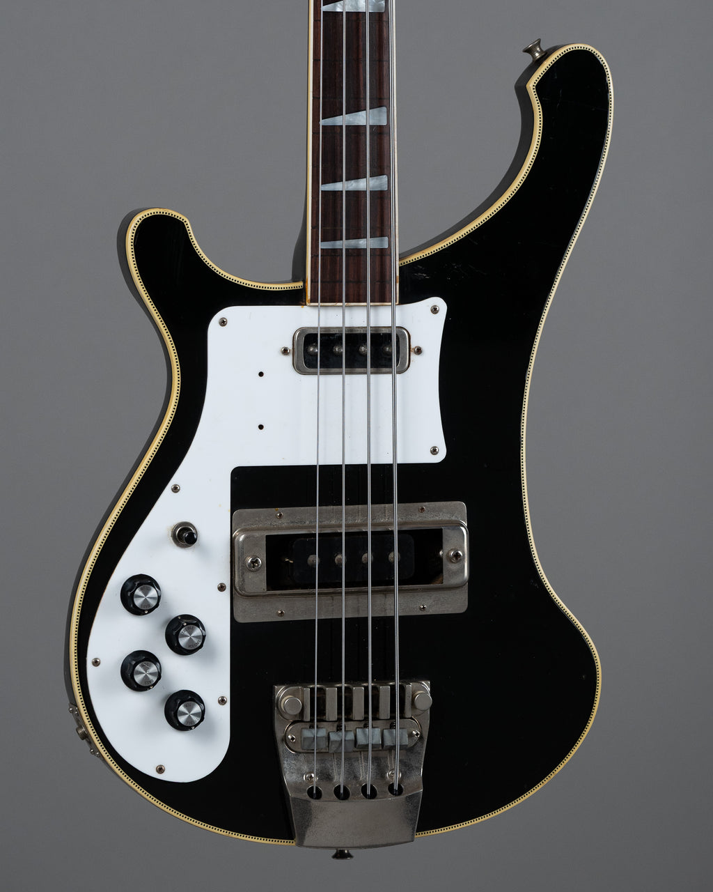 1979 Greco 'Rickenbacker 4001 Copy' Bass (Japan, Left Handed, Black, Fretless)