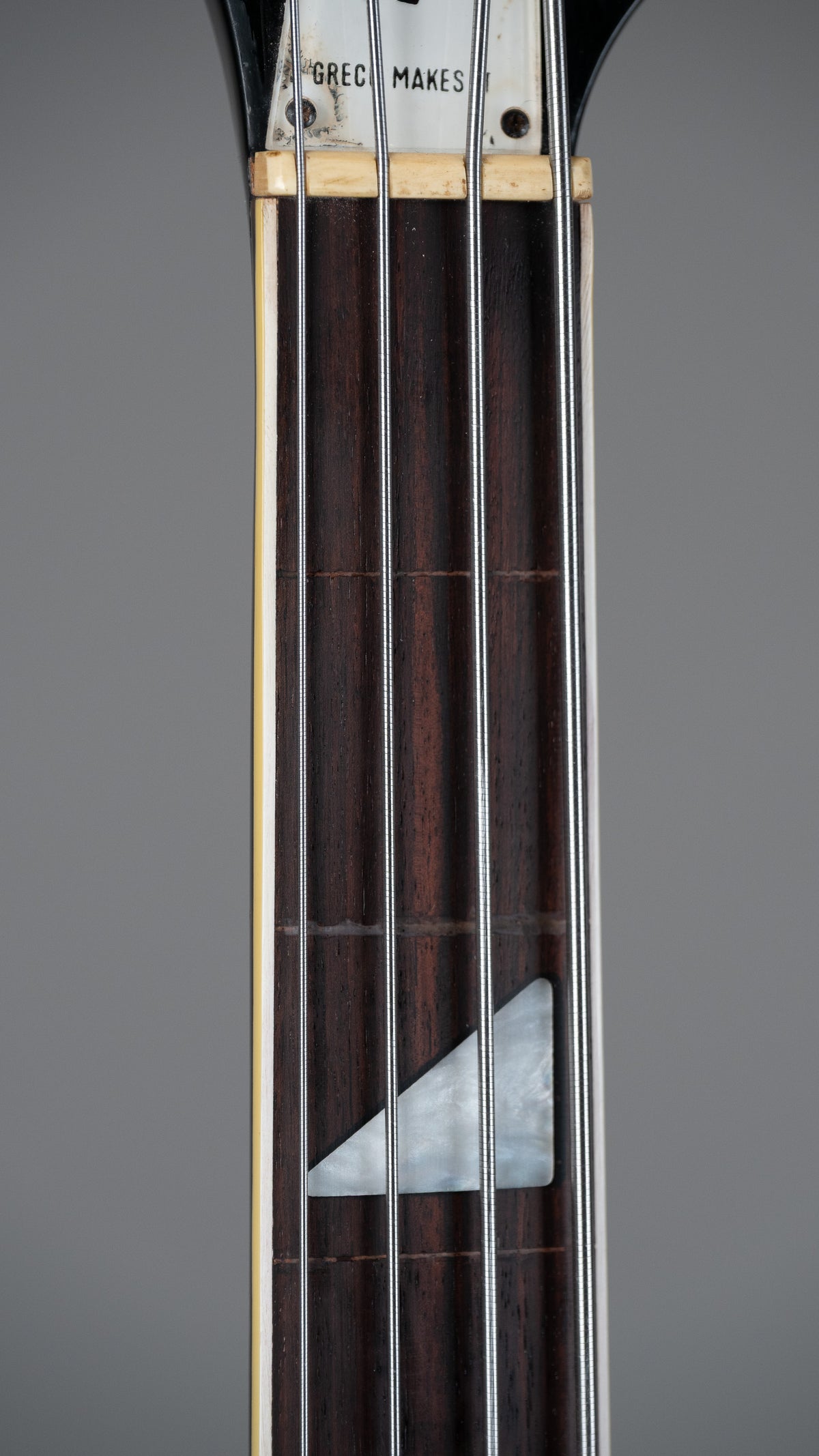 1979 Greco 'Rickenbacker 4001 Copy' Bass (Japan, Left Handed, Black, Fretless)