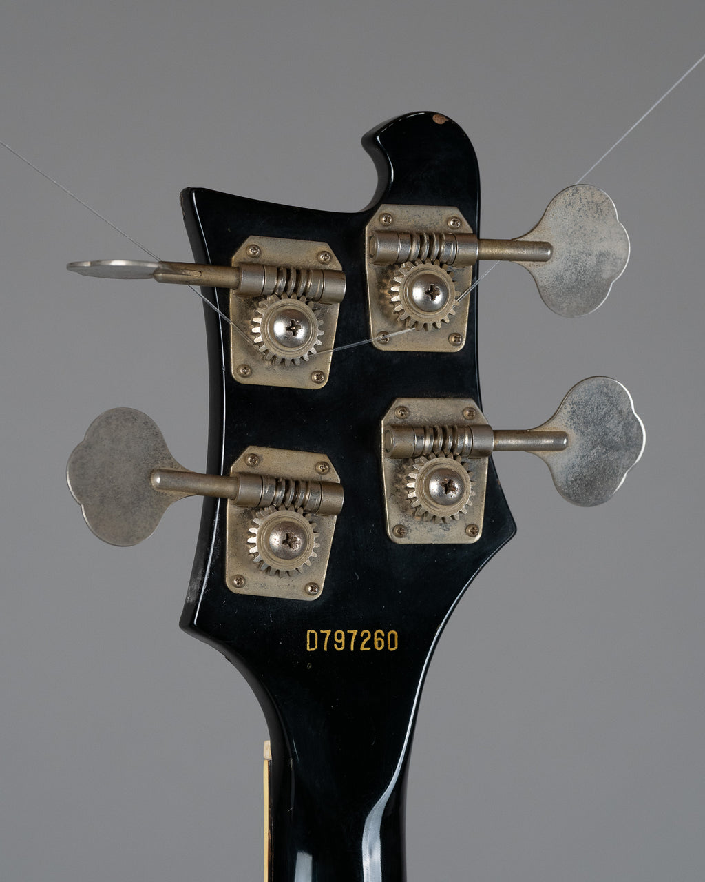 1979 Greco 'Rickenbacker 4001 Copy' Bass (Japan, Left Handed, Black, Fretless)