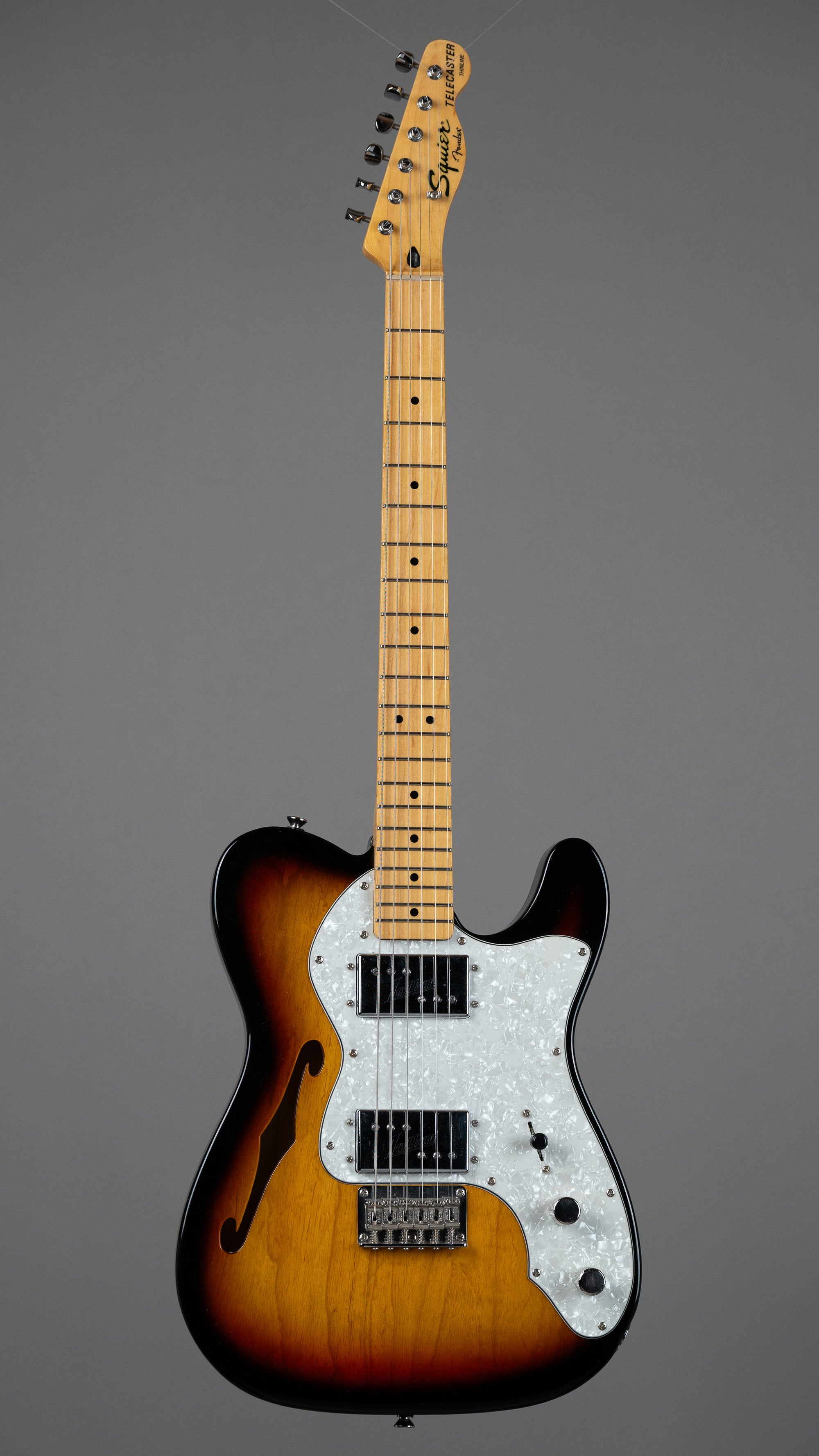 2014 Squier Classic Vibe Thinline (China, Sunburst, Lollar Pickups, Fender Hardcase)