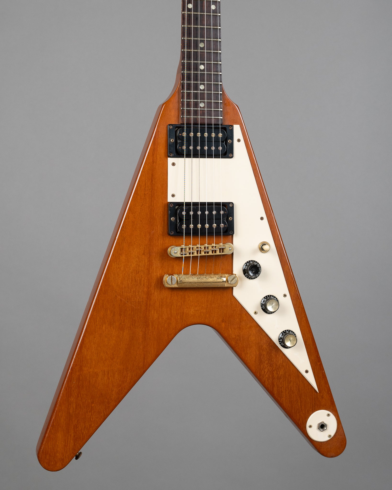 2001 Gibson LTD 58 Reissue Flying V (USA, Natural, HSC)