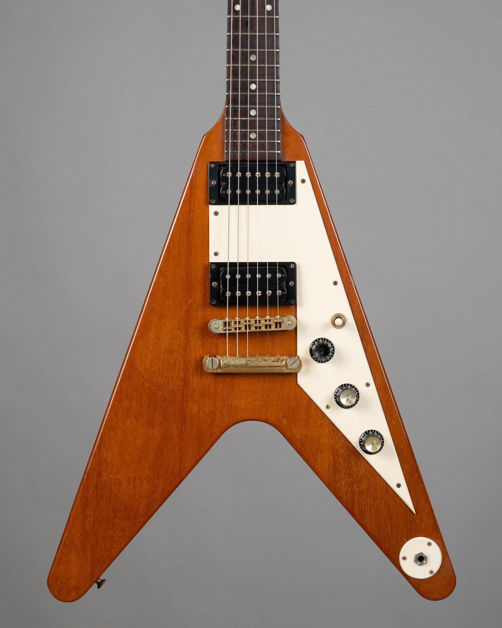 2001 Gibson LTD 58 Reissue Flying V (USA, Natural, HSC)