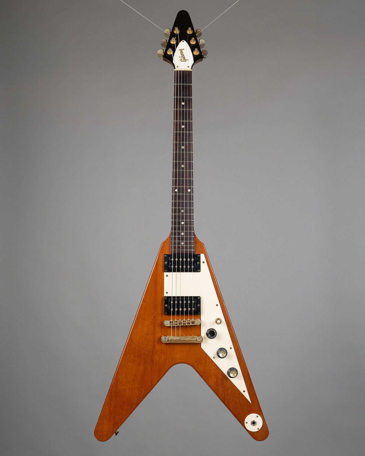 2001 Gibson LTD 58 Reissue Flying V (USA, Natural, HSC)