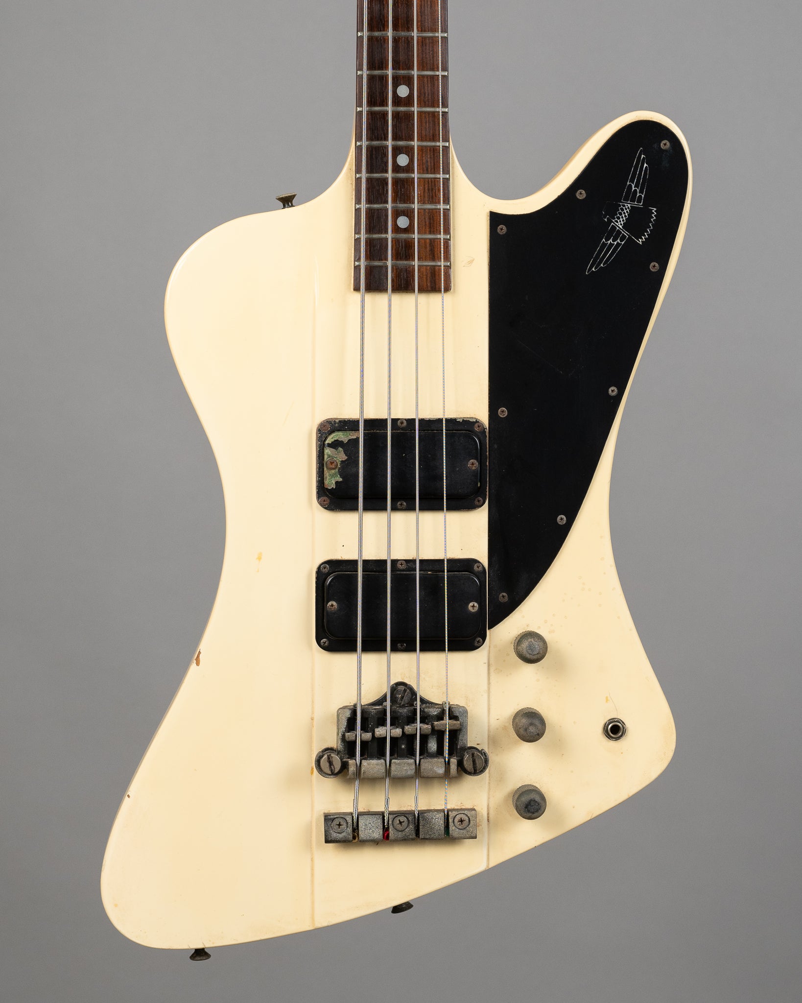 1989 Greco TB-65 Thunderbird Bass (Japan, Alpine White)