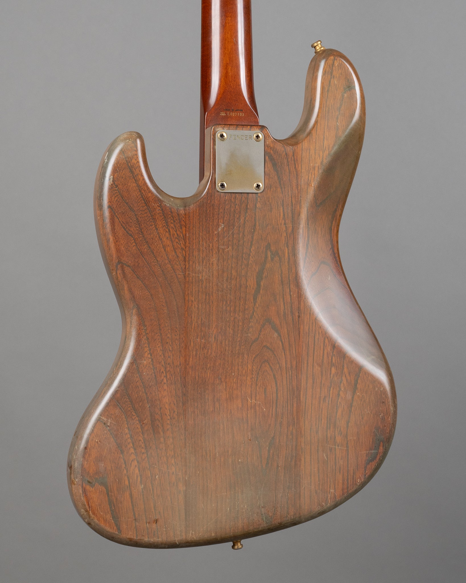 1991 Fender Walnut Fretless Jazz Bass (Japan, Walnut, Bartolini Pickups)