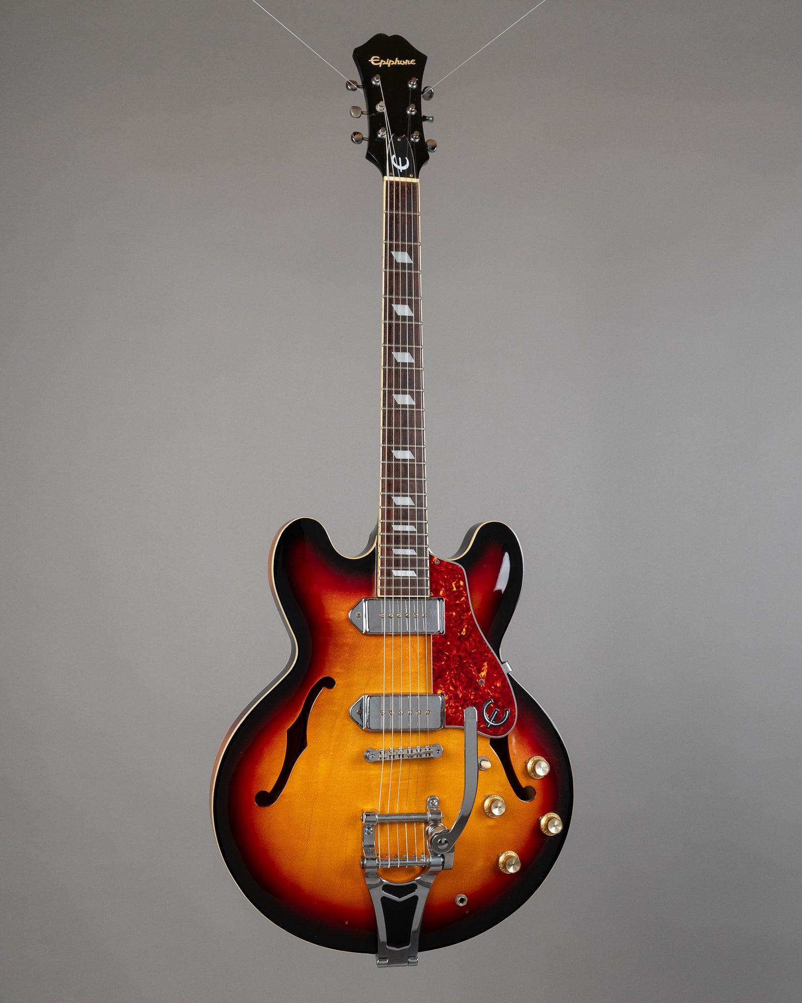 1998 Epiphone Casino (Korea, Vintage Sunburst, Bigsby Style Tremolo)