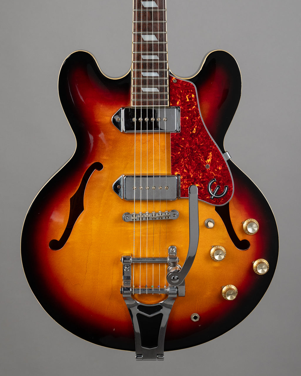 1998 Epiphone Casino (Korea, Vintage Sunburst, Bigsby Style Tremolo)