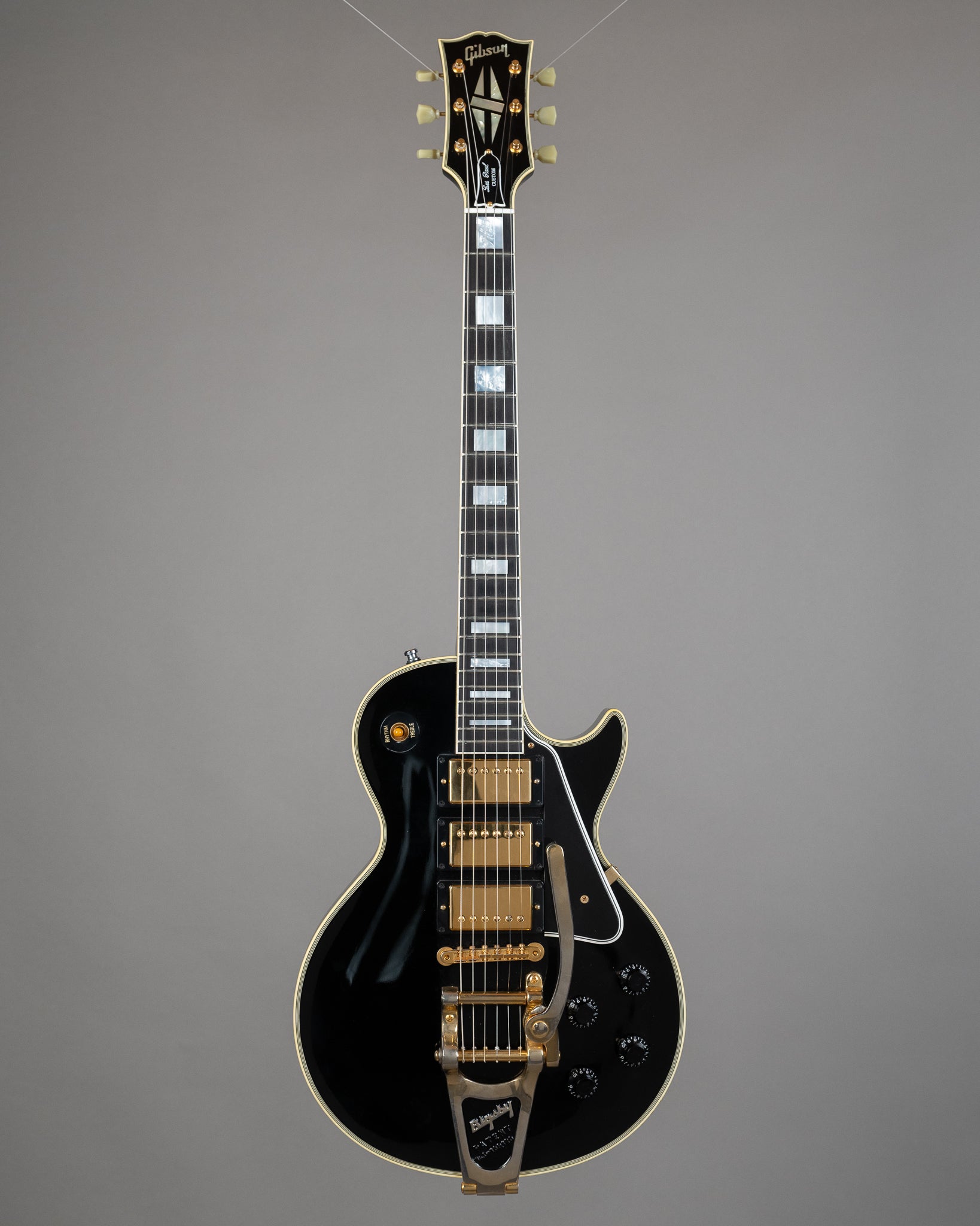 2008 Gibson '57 Custom Shop Les Paul Custom (USA, Black, OHSC)
