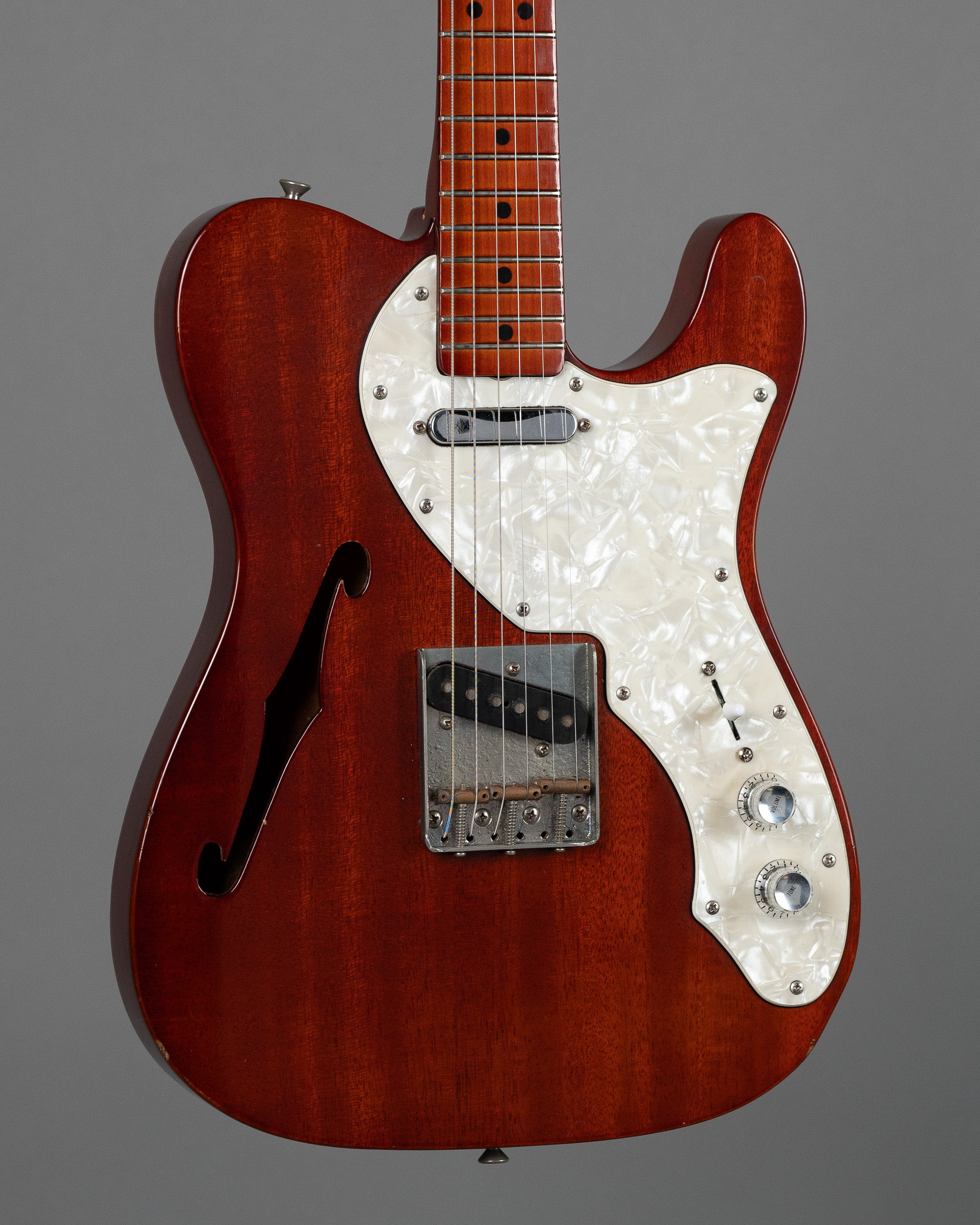 c1989 Fernandes TS-55 'The Revival' Thinline Telecaster (Japan, Walnut)