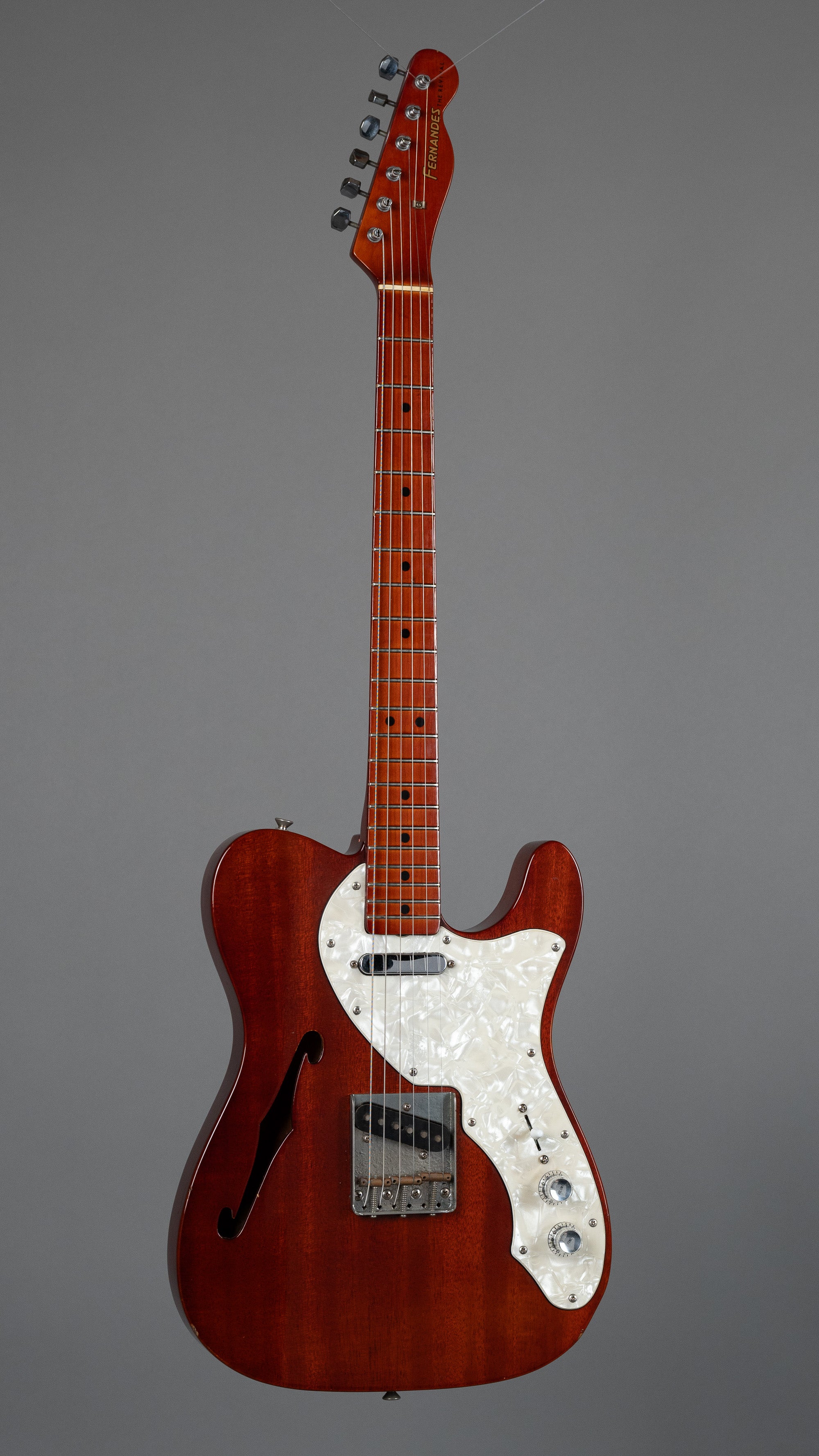 c1989 Fernandes TS-55 'The Revival' Thinline Telecaster (Japan, Walnut)