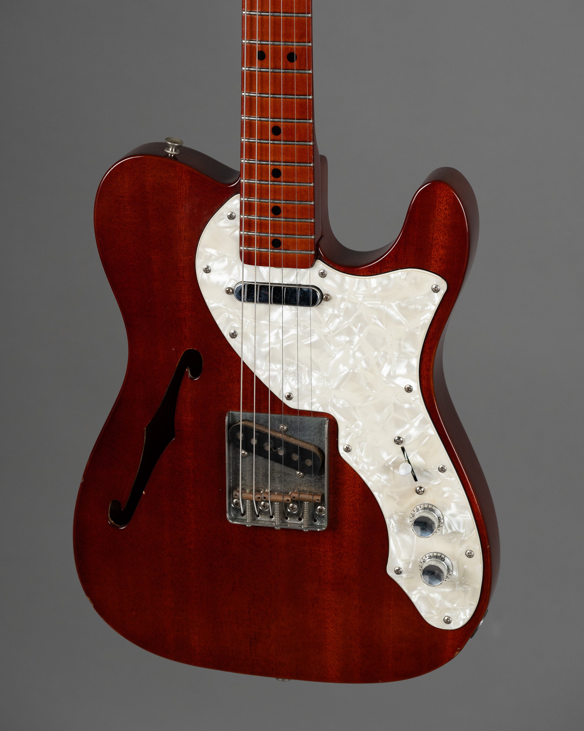 c1989 Fernandes TS-55 'The Revival' Thinline Telecaster (Japan, Walnut)