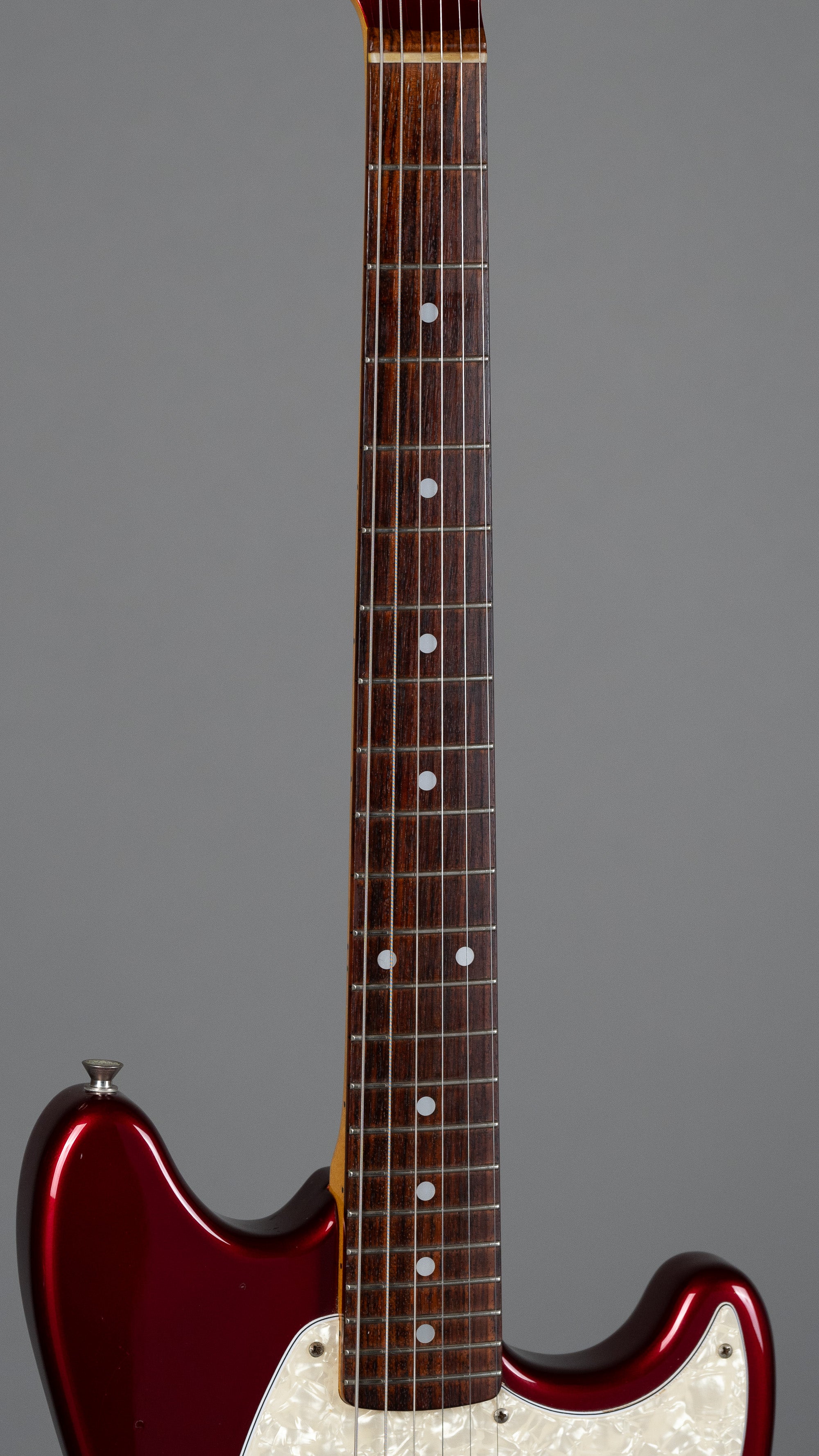 2010 Fender MG-69 Mustang Competition Stripe (Japan, Candy Apple Red)