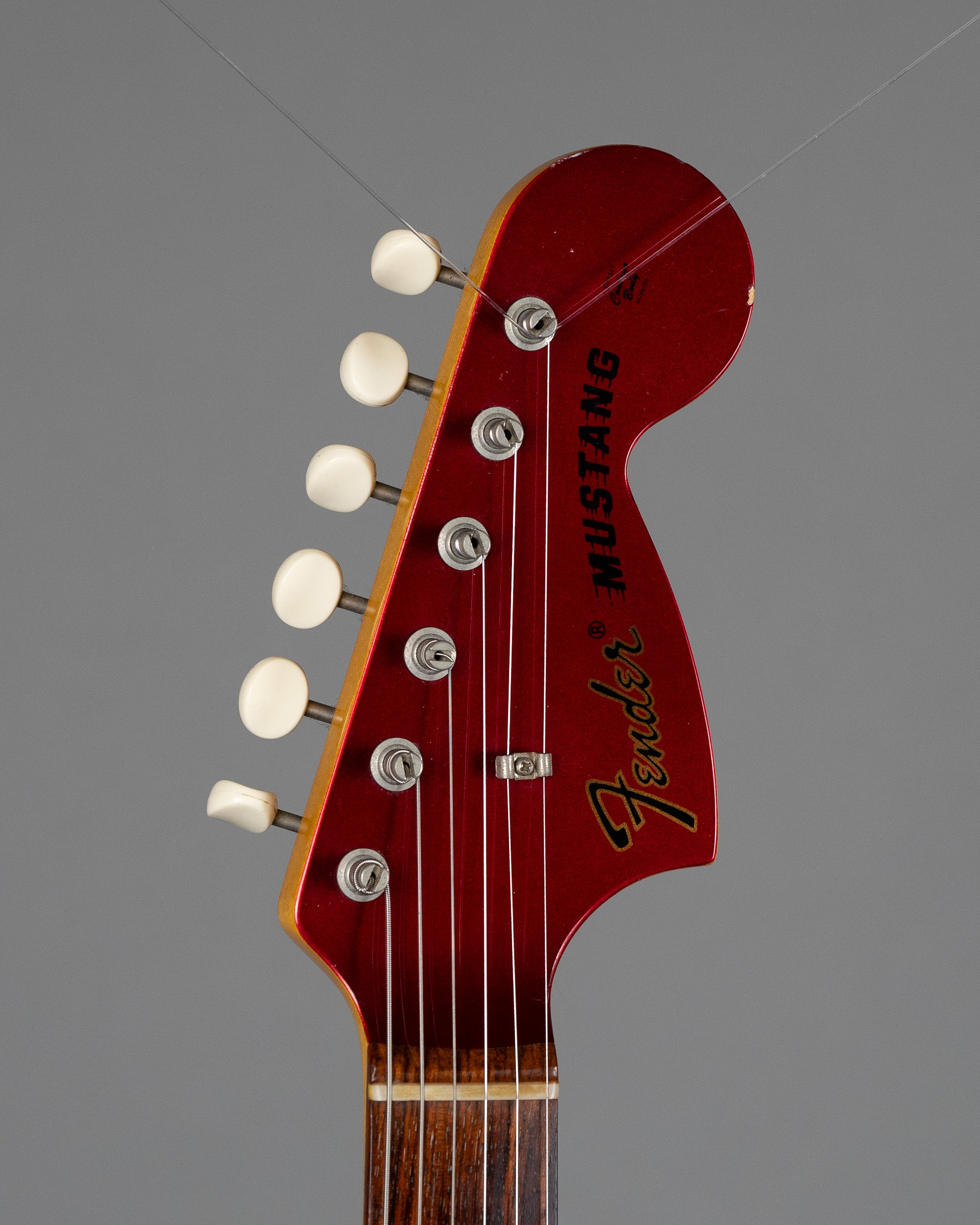 2010 Fender MG-69 Mustang Competition Stripe (Japan, Candy Apple Red)