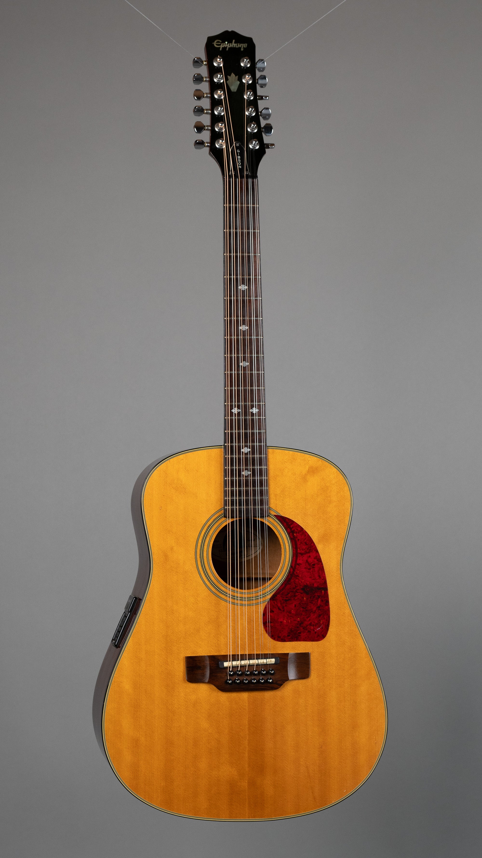 c1995 Epiphone PR35012E 12 String Dreadnought (Korea, Natural, Pickup)