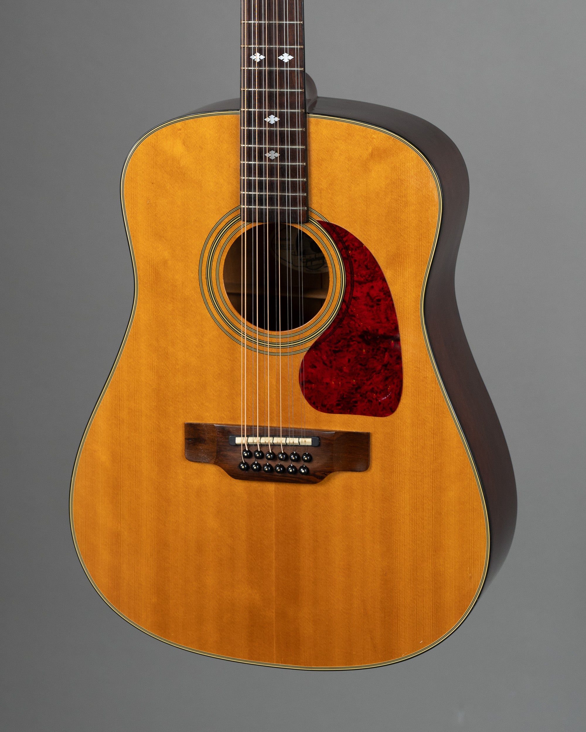 c1995 Epiphone PR35012E 12 String Dreadnought (Korea, Natural, Pickup)