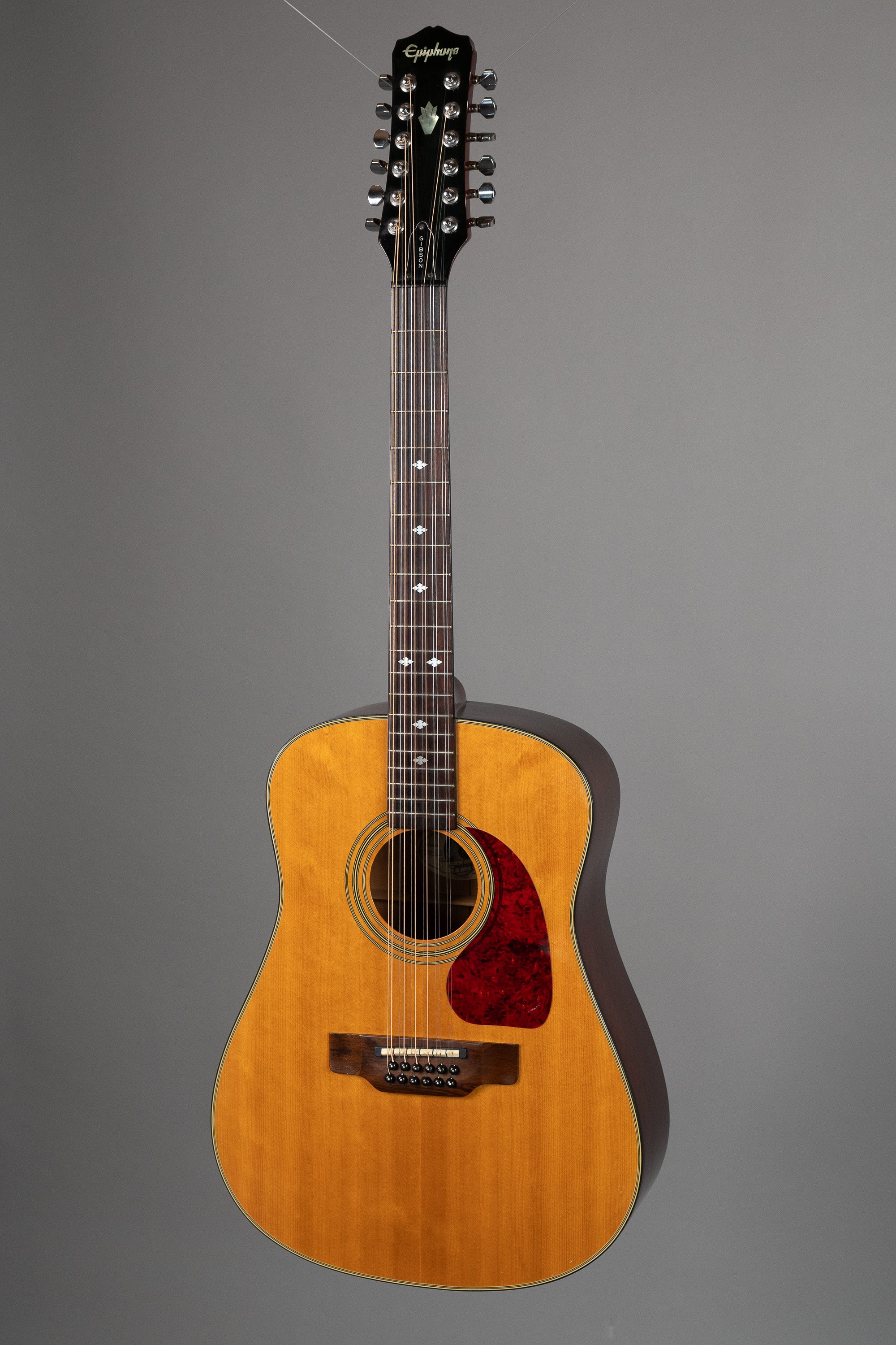 c1995 Epiphone PR35012E 12 String Dreadnought (Korea, Natural, Pickup)