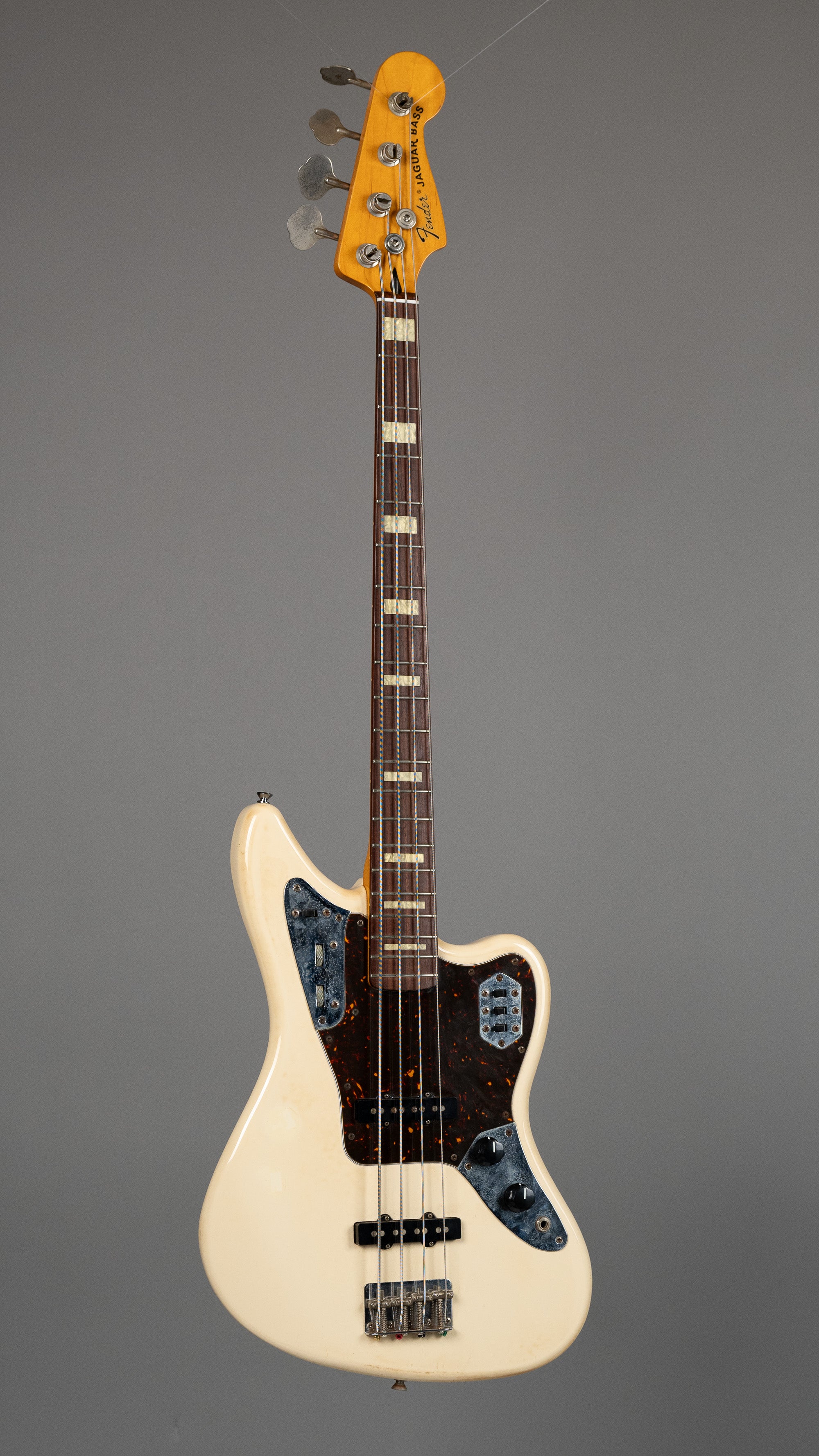 2005 Fender J Craft JAB Jaguar Bass (Japan, Olympic White, Gig Bag)