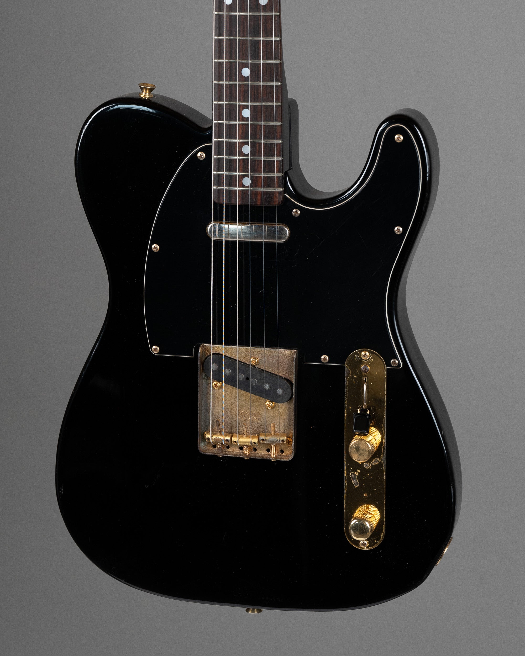 c1988 Fender Telecaster TLG60-80 (Japan, Black w/ Gold Hardware, Gig Bag)