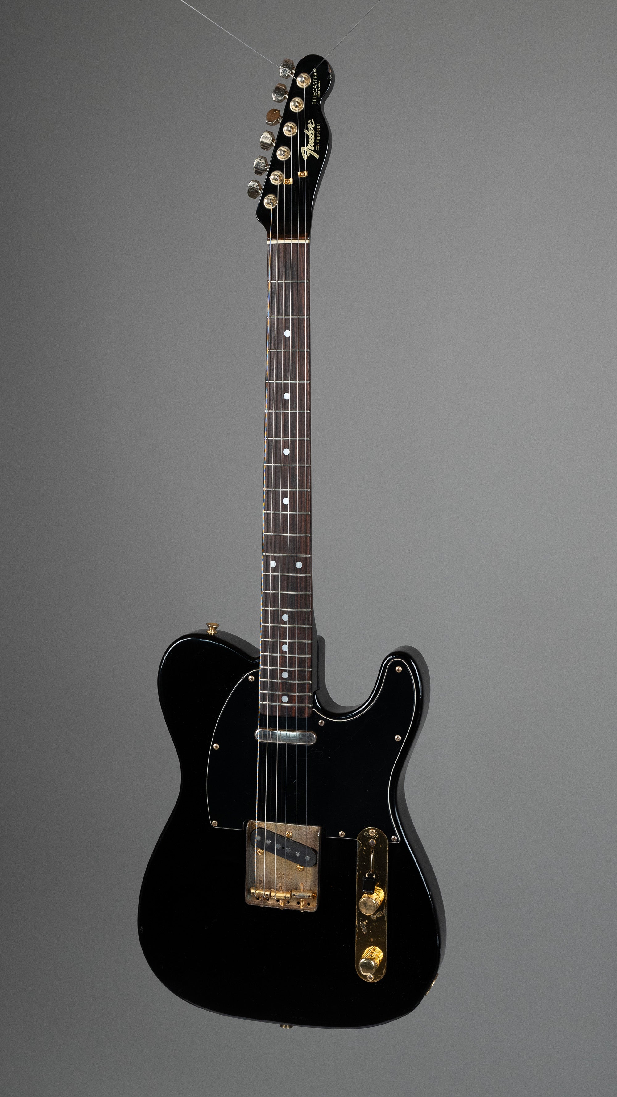 c1988 Fender Telecaster TLG60-80 (Japan, Black w/ Gold Hardware, Gig Bag)