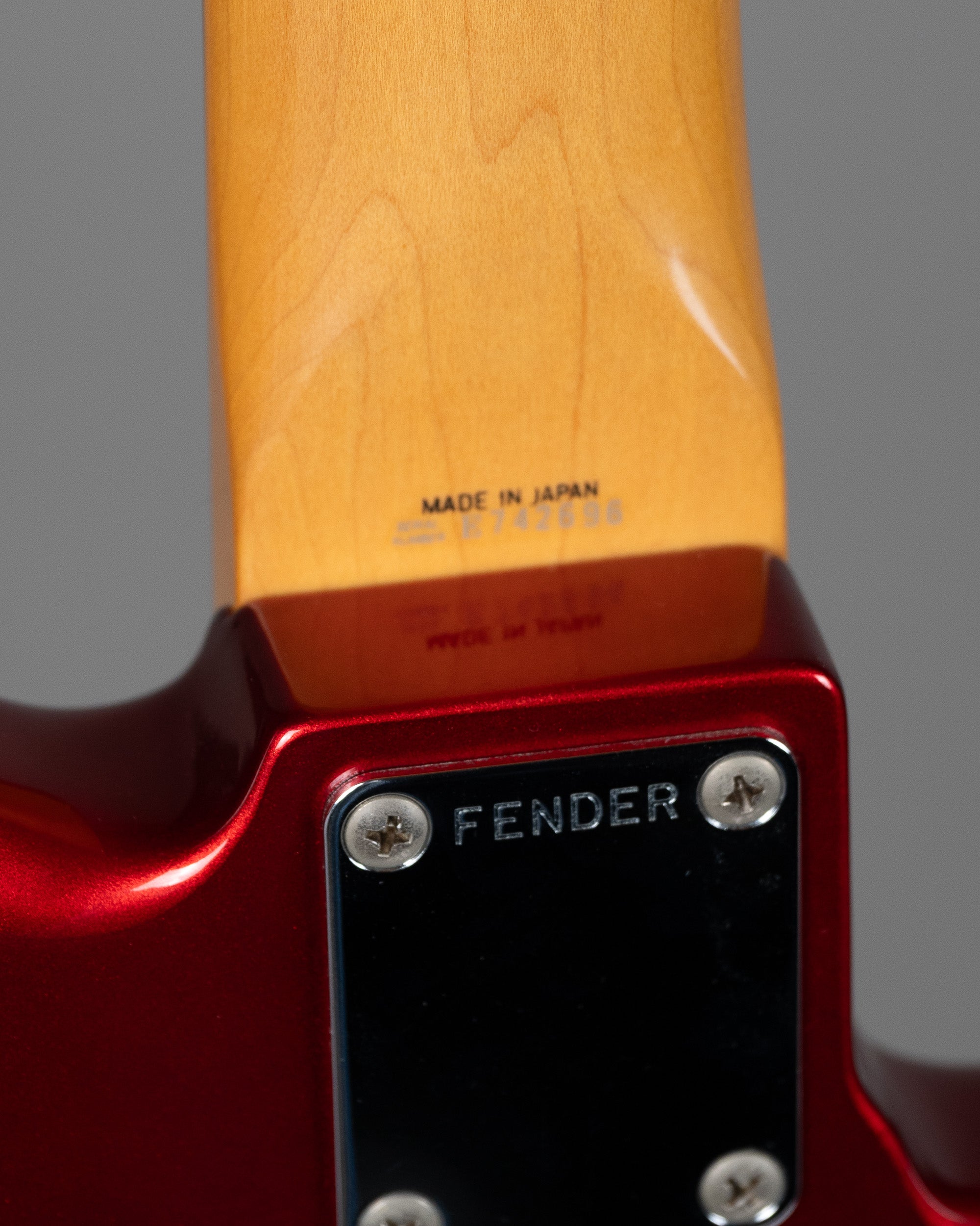 1987 Fender JB-62 Jazz Bass (Japan, Left Handed , Candy Apple Red, Fen