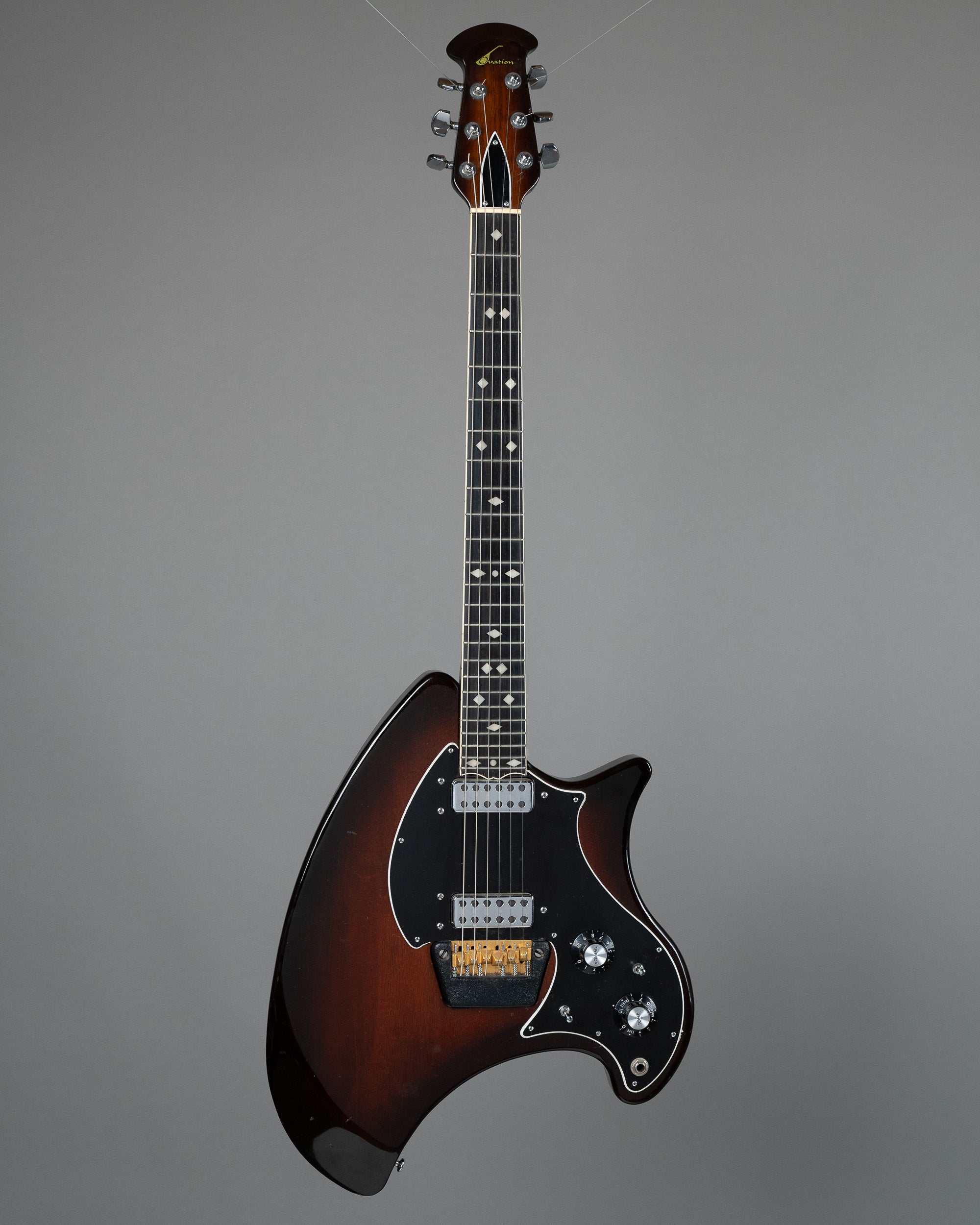 c1975-80 Ovation Deacon (USA, Sunburst, OHSC)