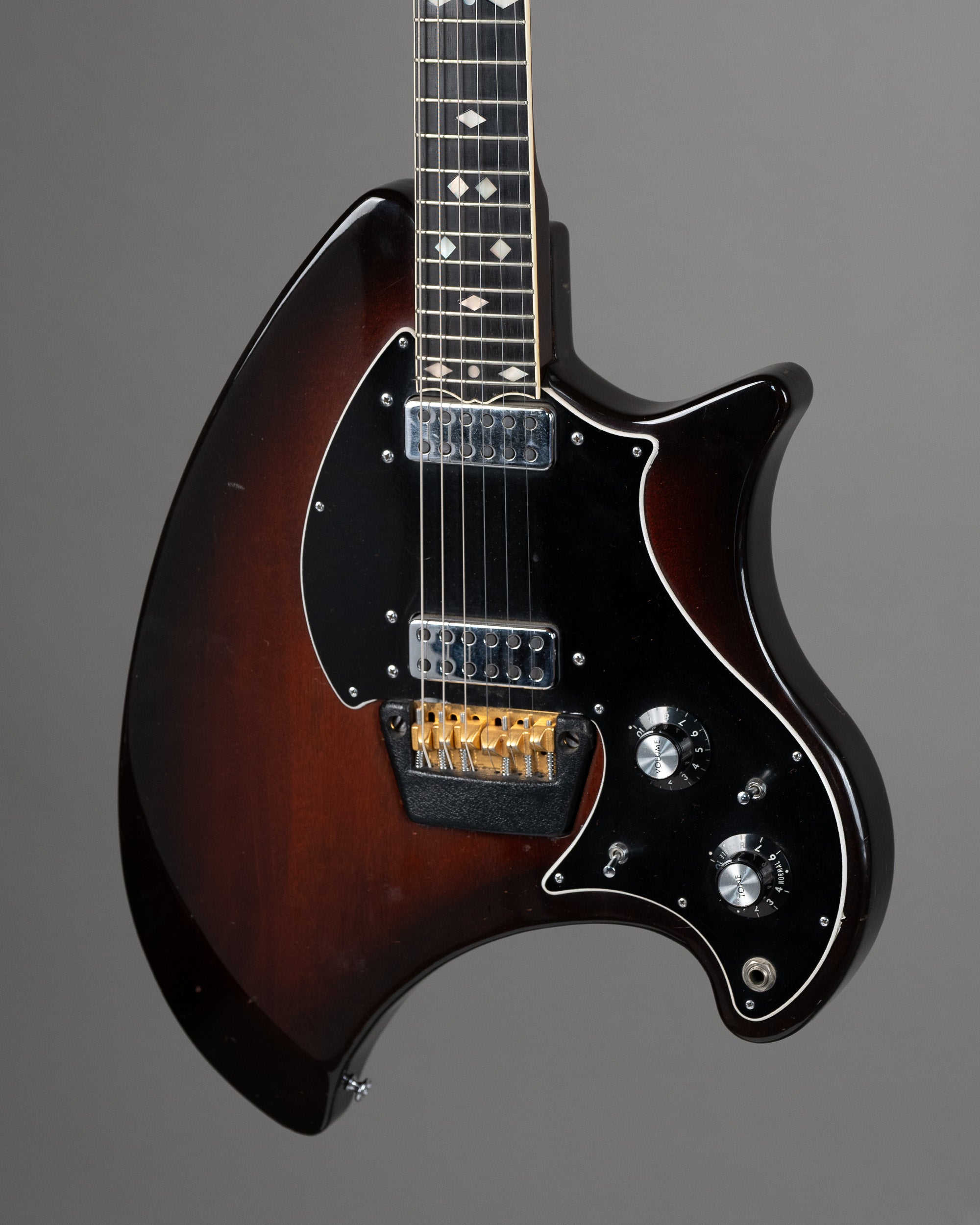 c1975-80 Ovation Deacon (USA, Sunburst, OHSC)