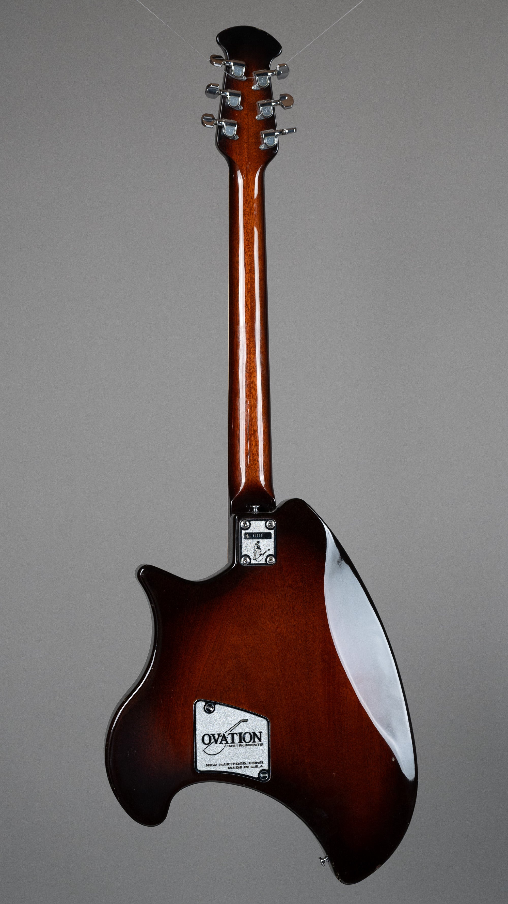 c1975-80 Ovation Deacon (USA, Sunburst, OHSC)