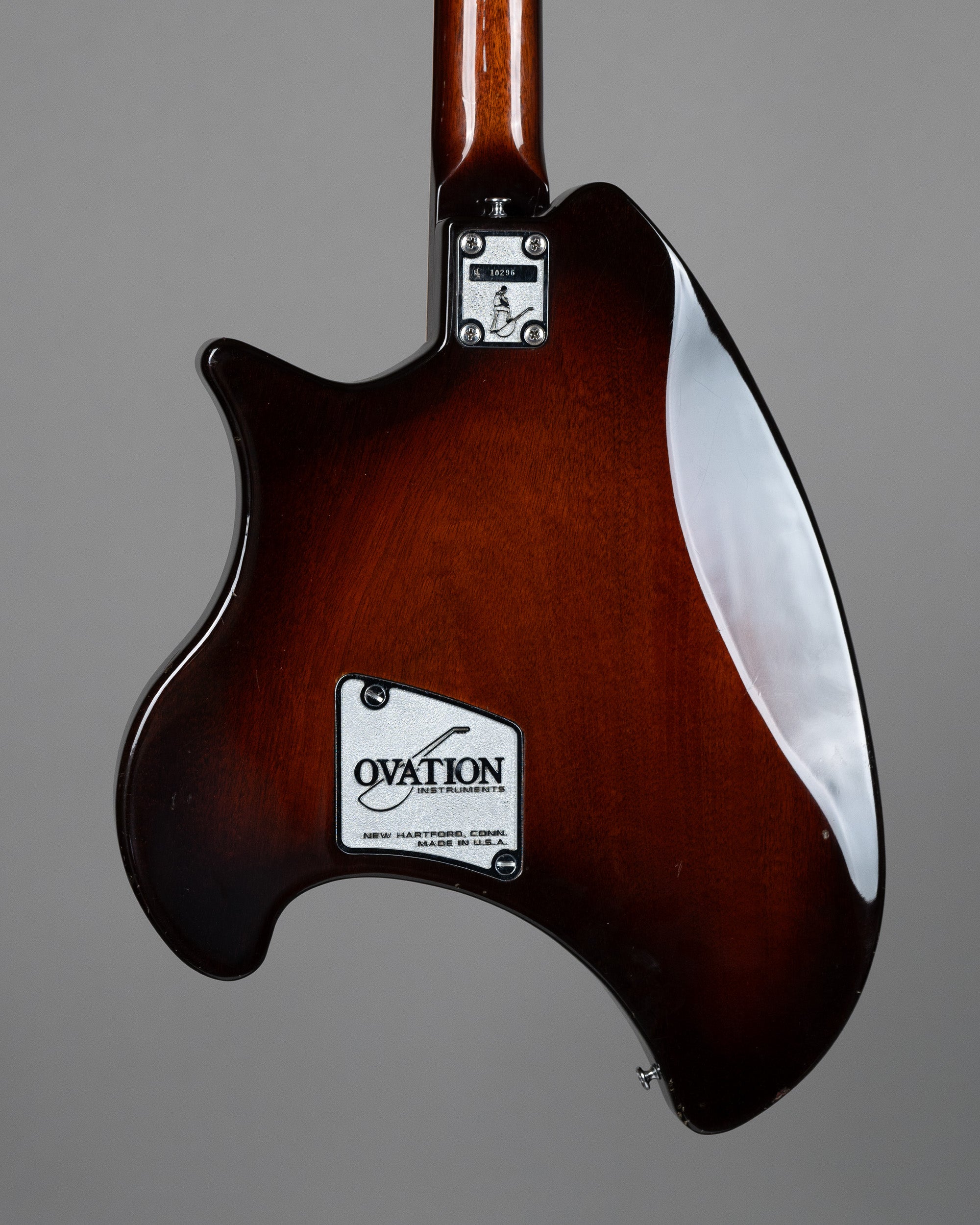 c1975-80 Ovation Deacon (USA, Sunburst, OHSC)