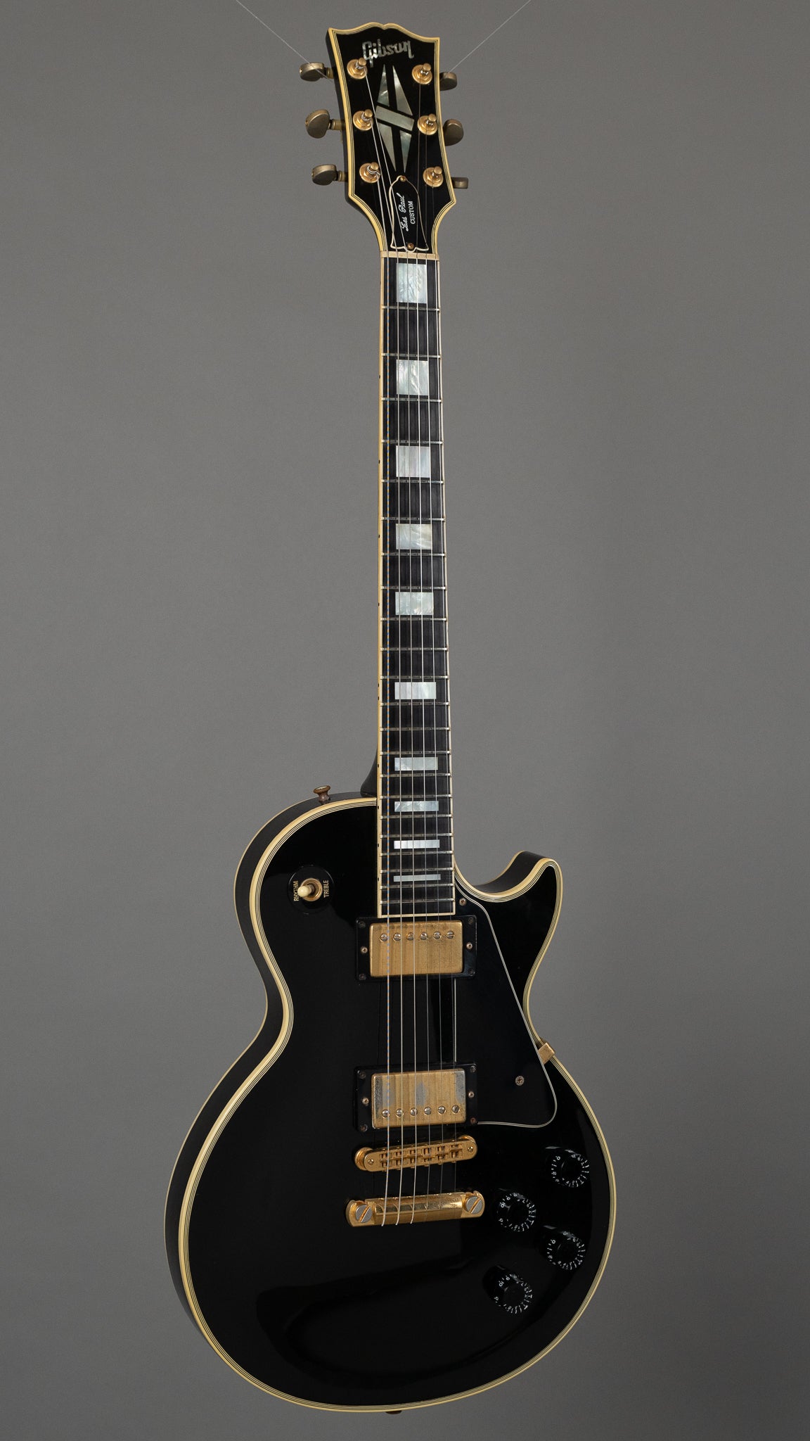 1995 Gibson Les Paul Custom USA, Black, OHSC)