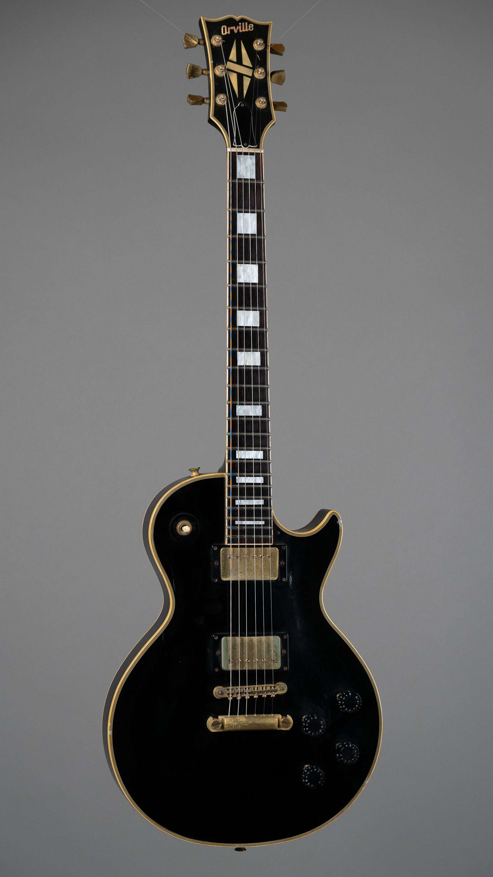 ギター Orville Les Paul Custom Orville By Gibson Les Paul Custom 1990 Ebony MIJ Japan