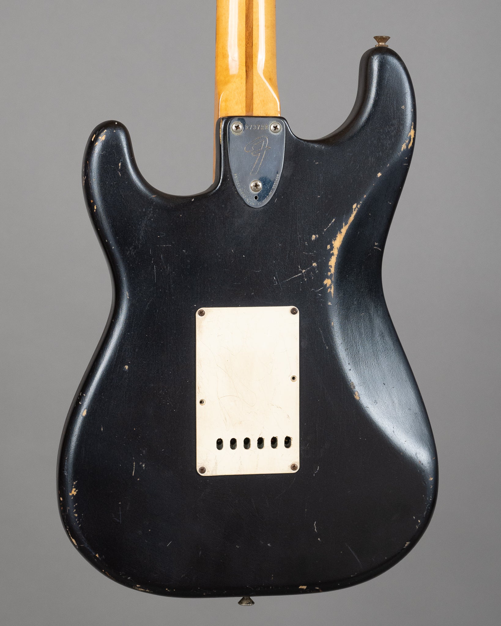 1974 Fender Stratocaster (USA, Black Refinish, HSC)