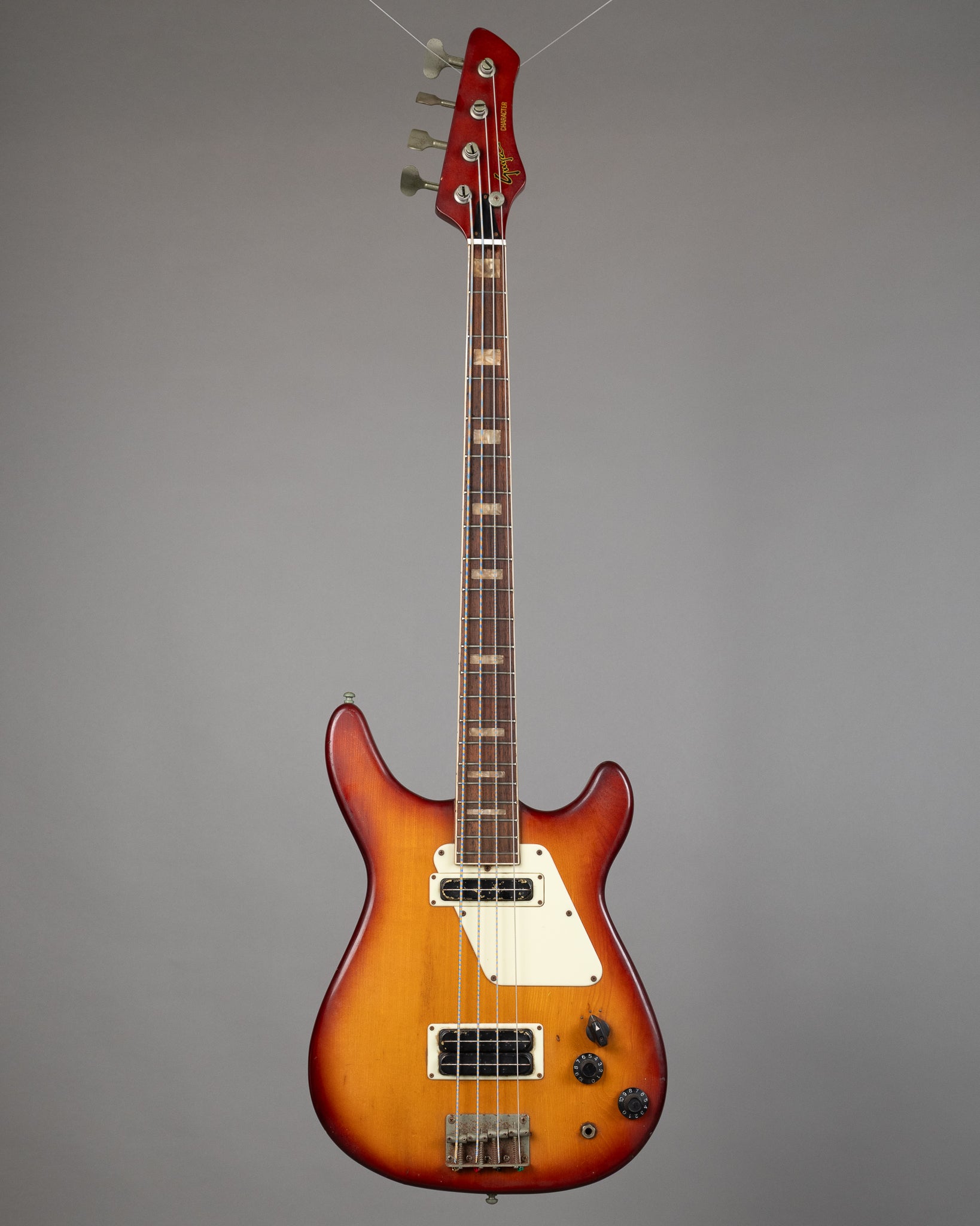 c1990s Guya (Guyatone) Character Bass (Japan, Sunburst)