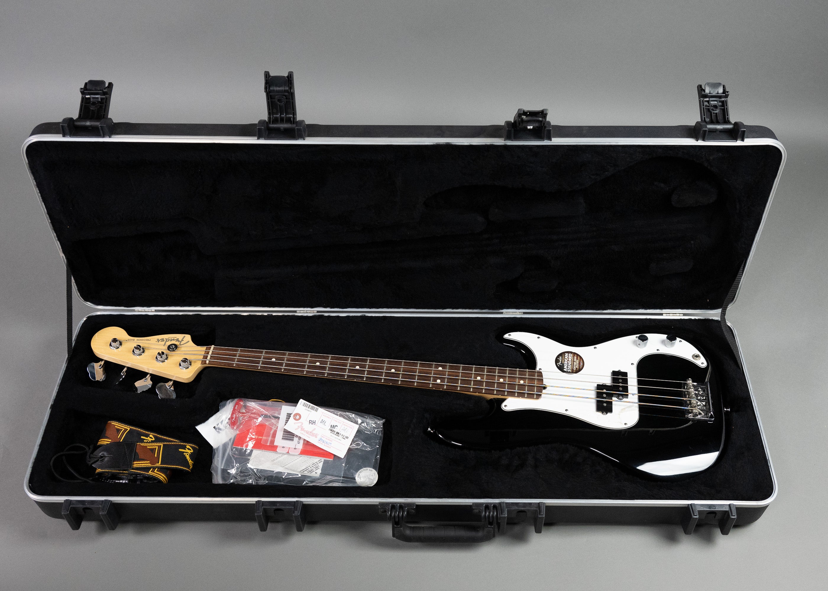 2013 Fender Standard Precision Bass (USA, Black, OHSC)